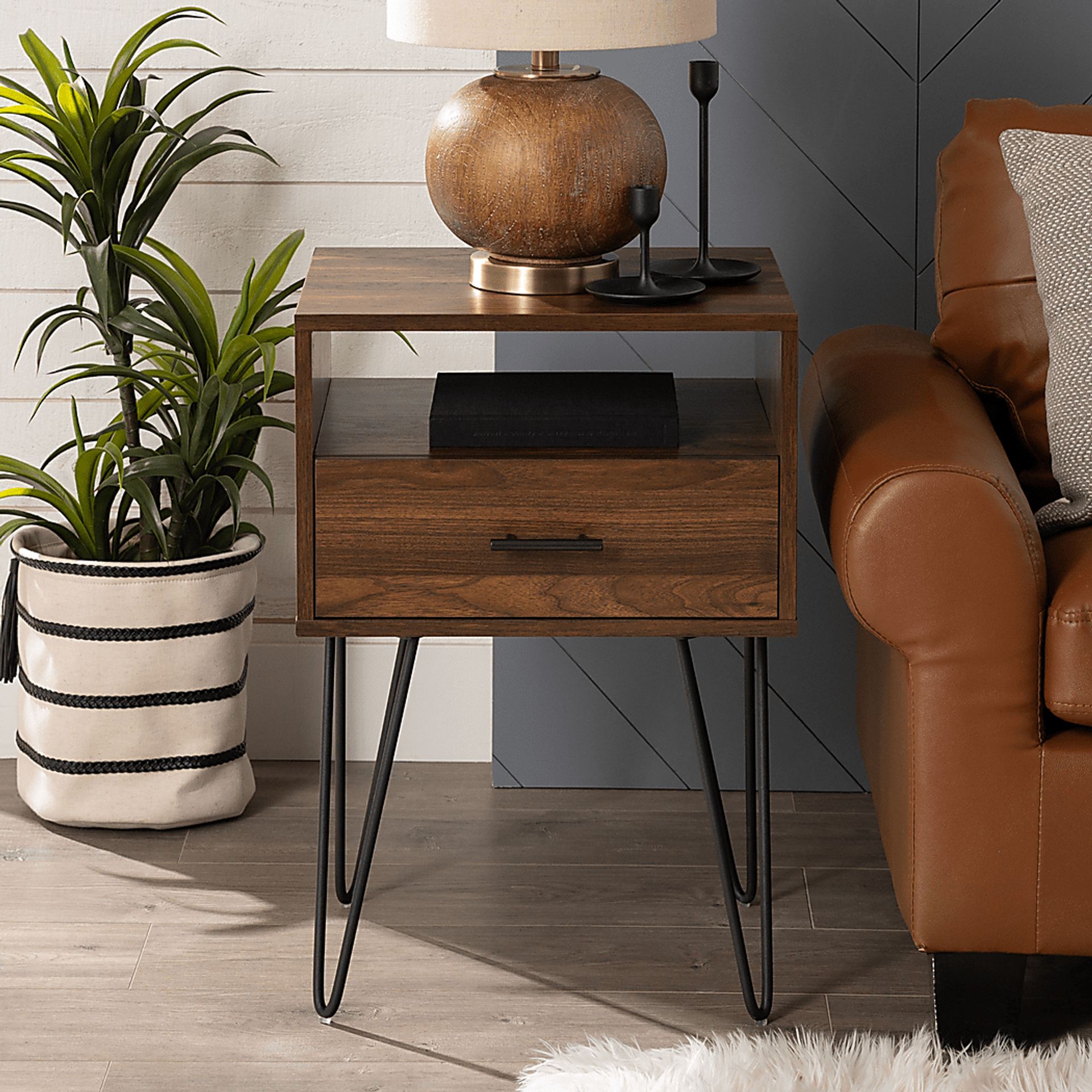 Clyburn Walnut Side Table - Image 10
