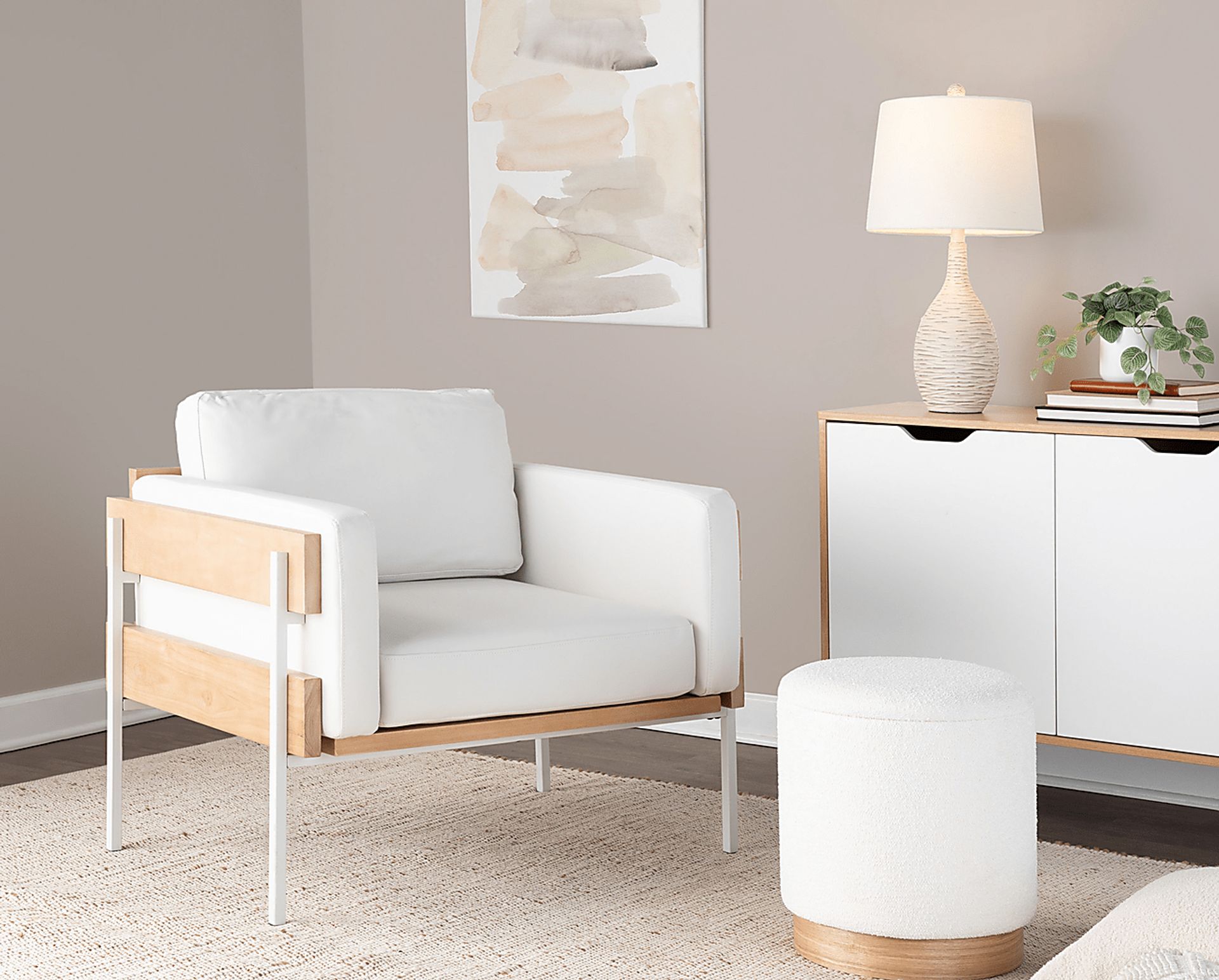Clyburn White Accent Chair - Image 2