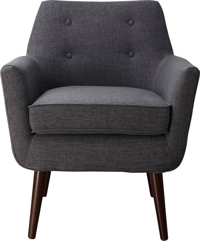 Clyde Gray Accent Chair - Thumbnail - Image 1