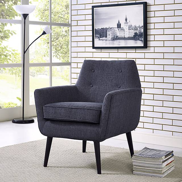 Clyde Navy Accent Chair - Thumbnail - Image 2