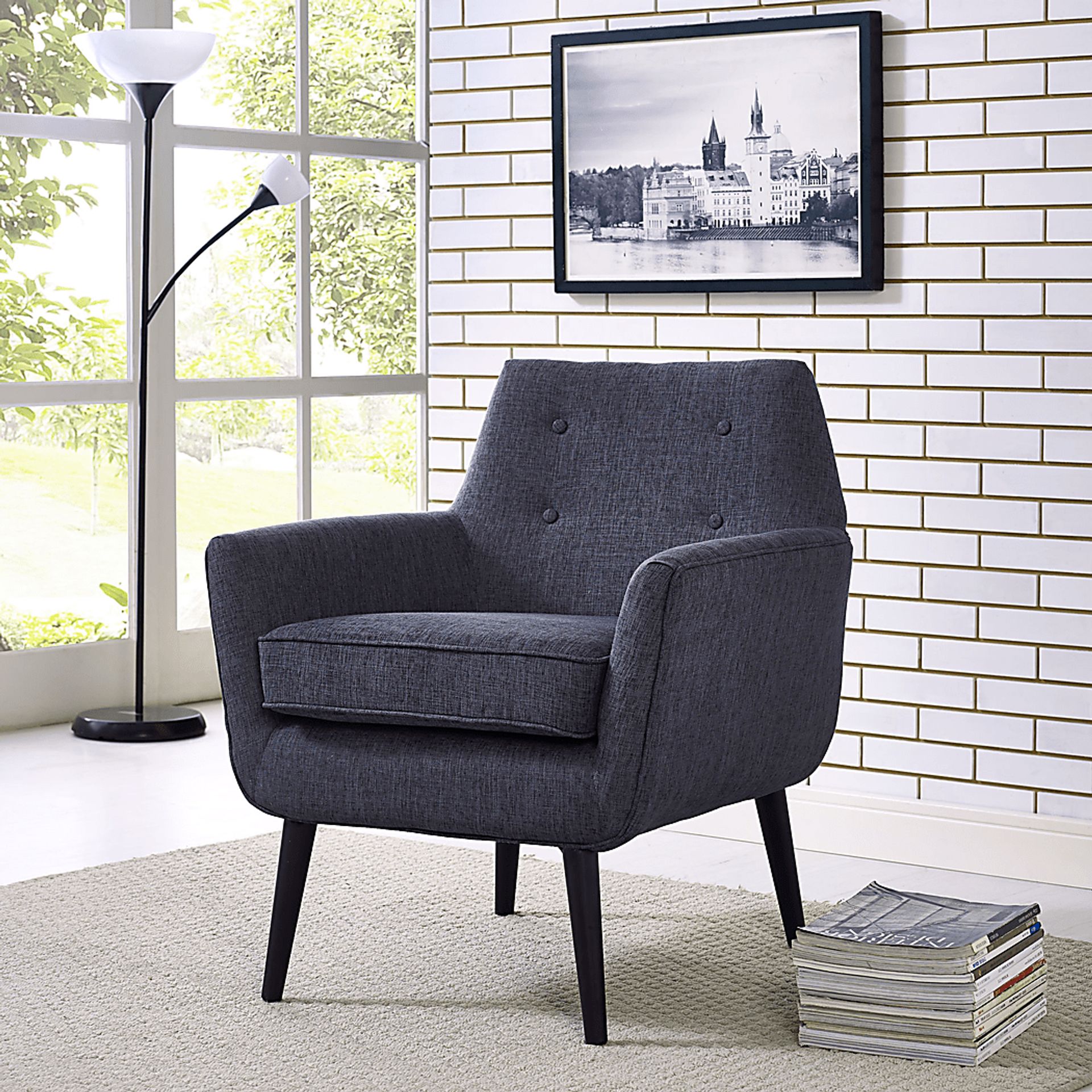 Clyde Navy Accent Chair - Image 2