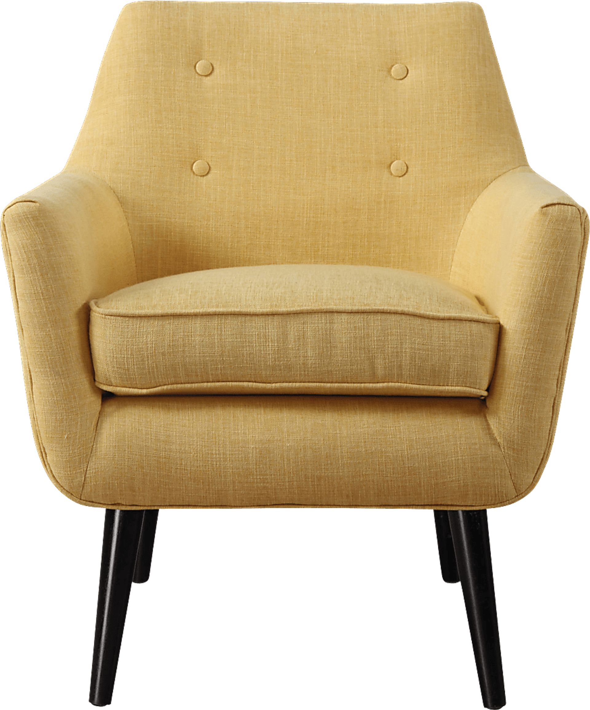 Clyde Yellow Accent Chair - Image 1