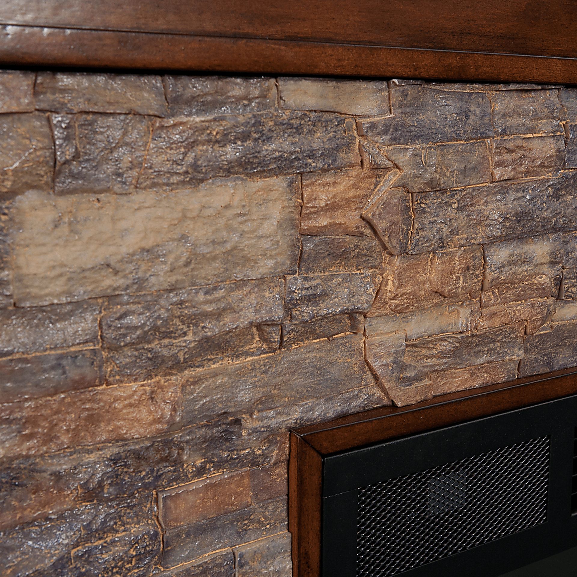 Clydebank Brown 60 in. Console with Electric Fireplace - Image 3