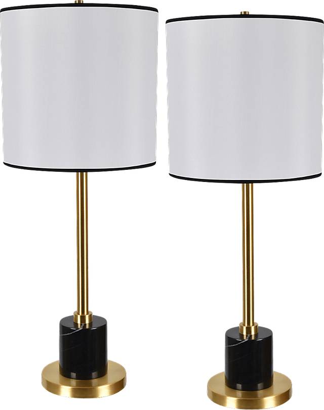 Clydecliff Brass Lamp, Set of 2 - Thumbnail - Image 1