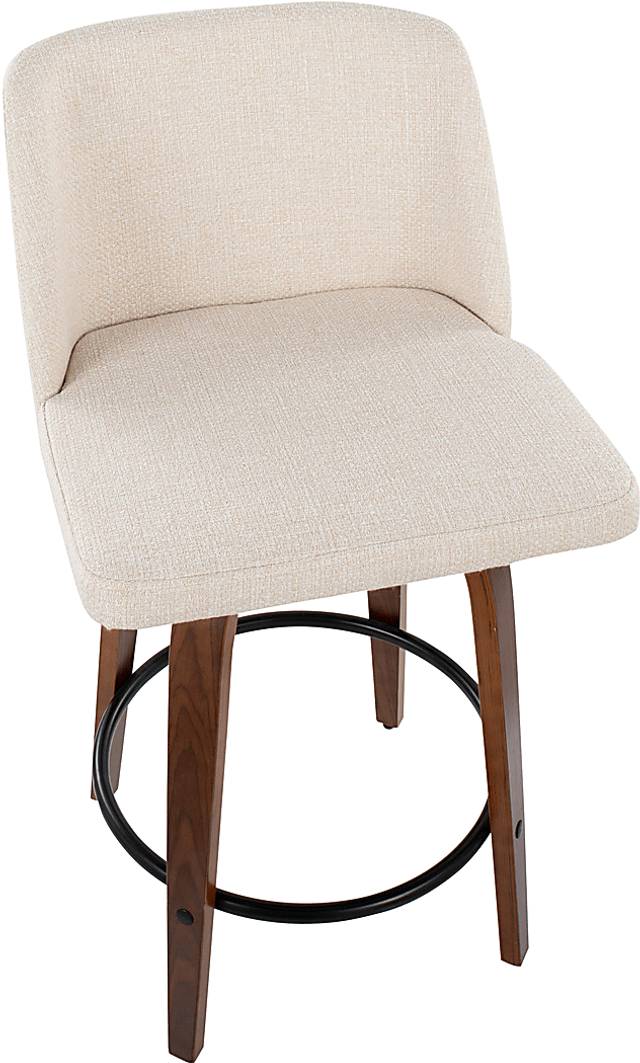 Clyo I Cream Counter Stool Set of 2 - Thumbnail - Image 7