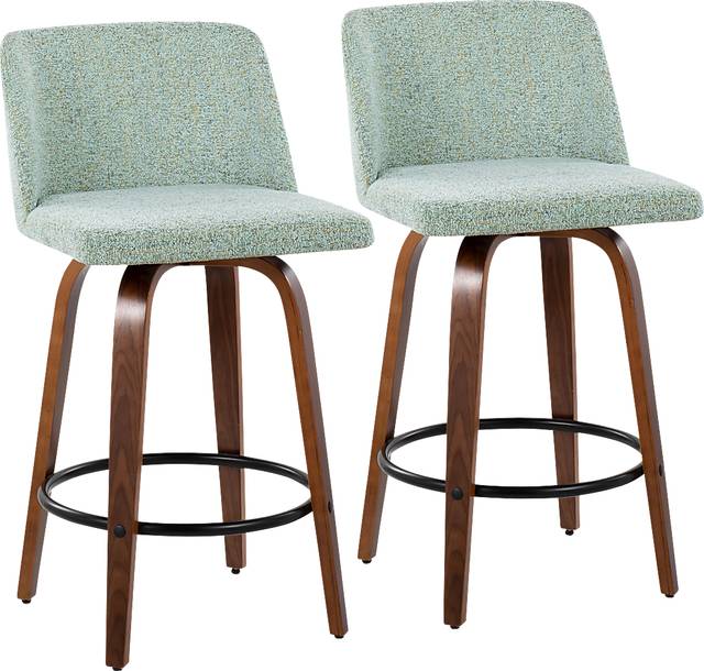 Clyo I Green Counter Stool Set of 2 - Thumbnail - Image 1