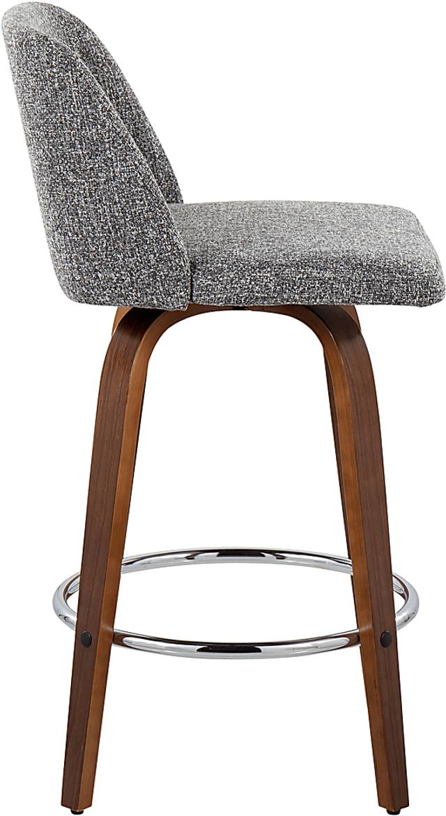 Clyo II Gray Counter Stool Set of 2 - Thumbnail - Image 3