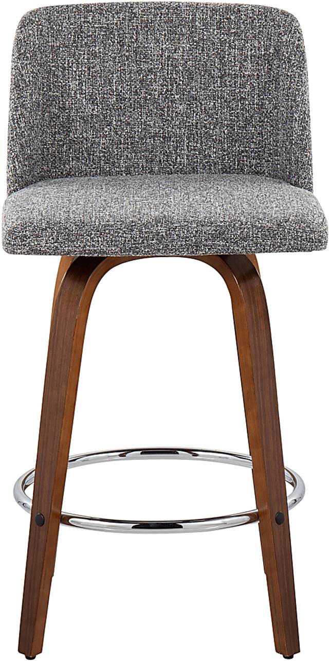 Clyo II Gray Counter Stool Set of 2 - Thumbnail - Image 6