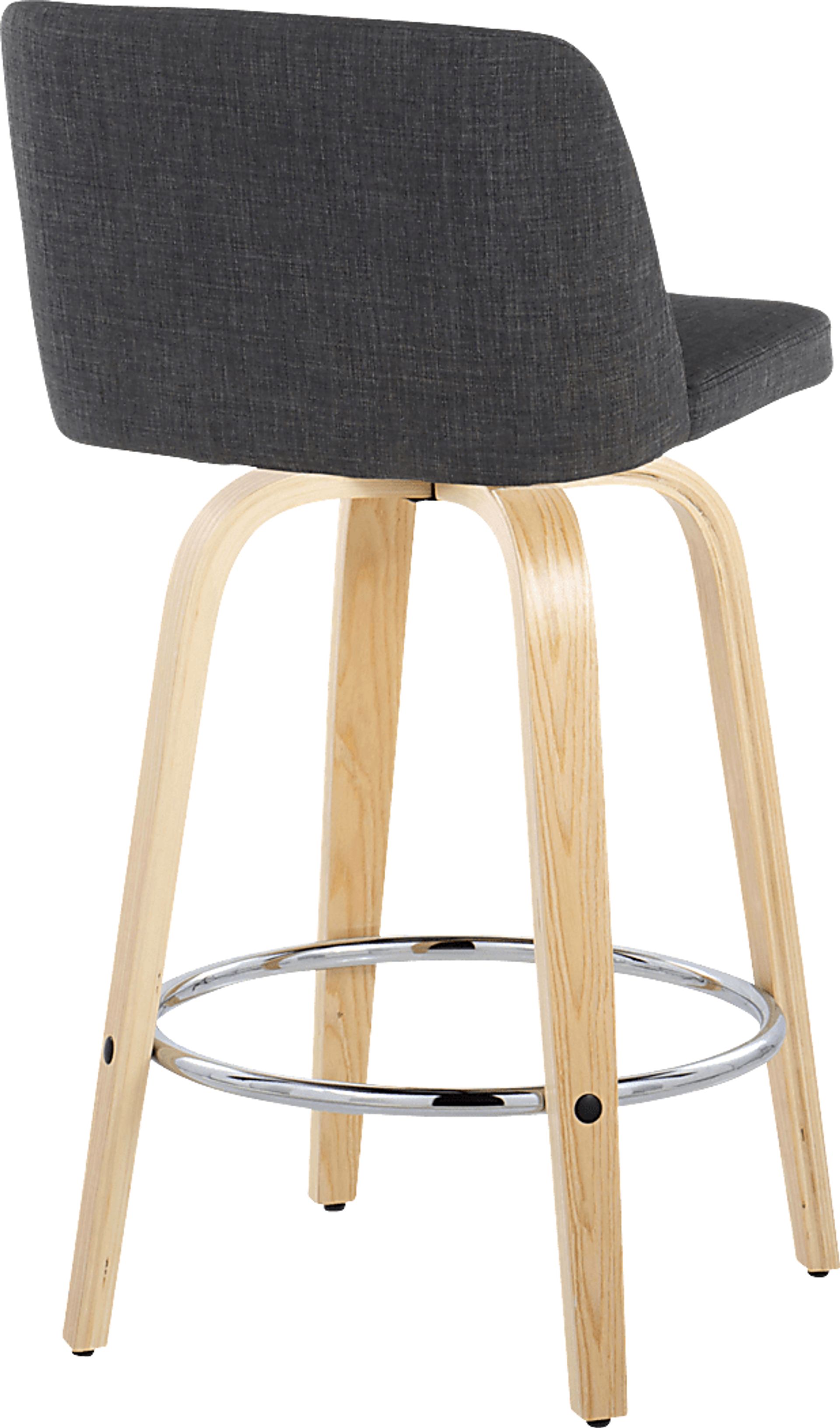 Clyo IX Black Swivel Counter Height Stool, Set of 2 - Image 5