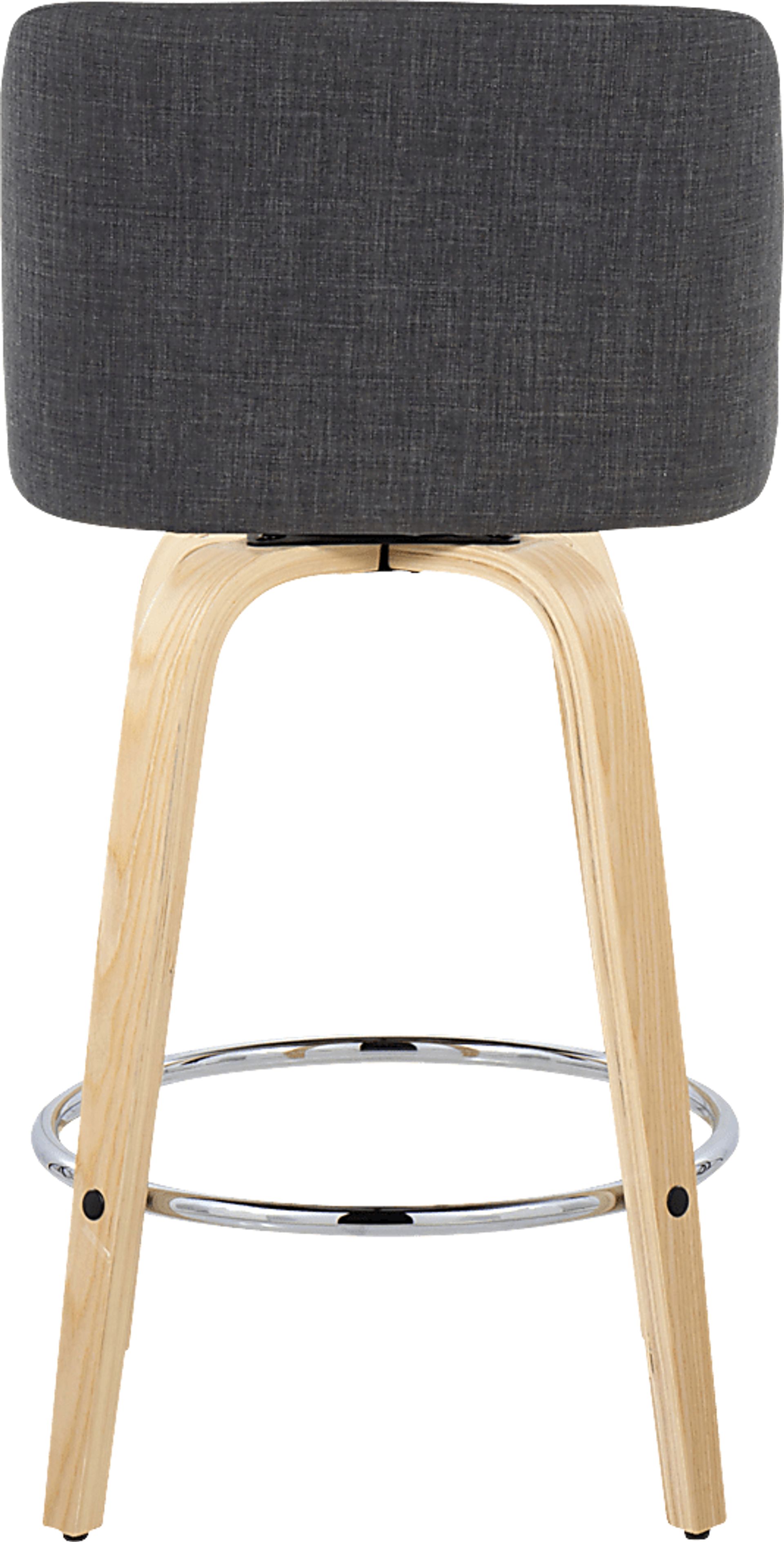 Clyo IX Black Swivel Counter Height Stool, Set of 2 - Image 6