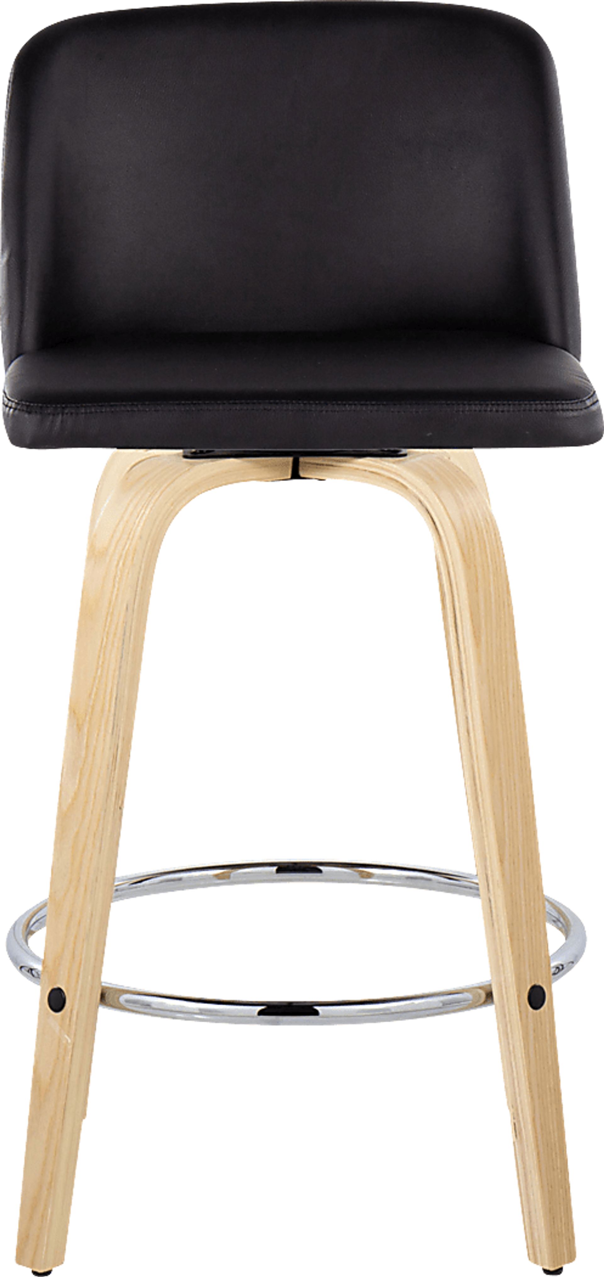 Clyo IX Black Swivel Counter Height Stool, Set of 2 - Image 7