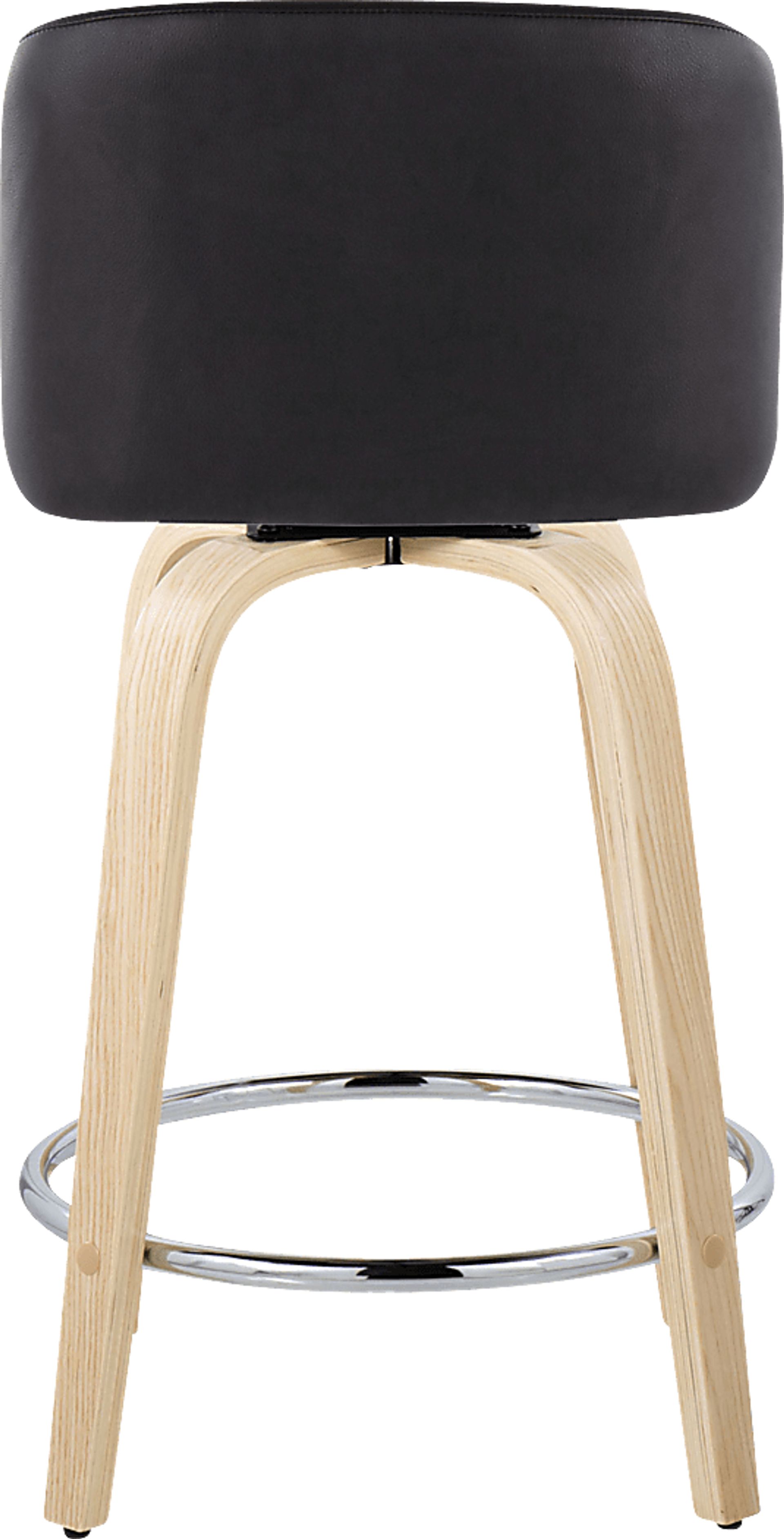 Clyo V Black Swivel Counter Height Stool, Set of 2 - Image 6