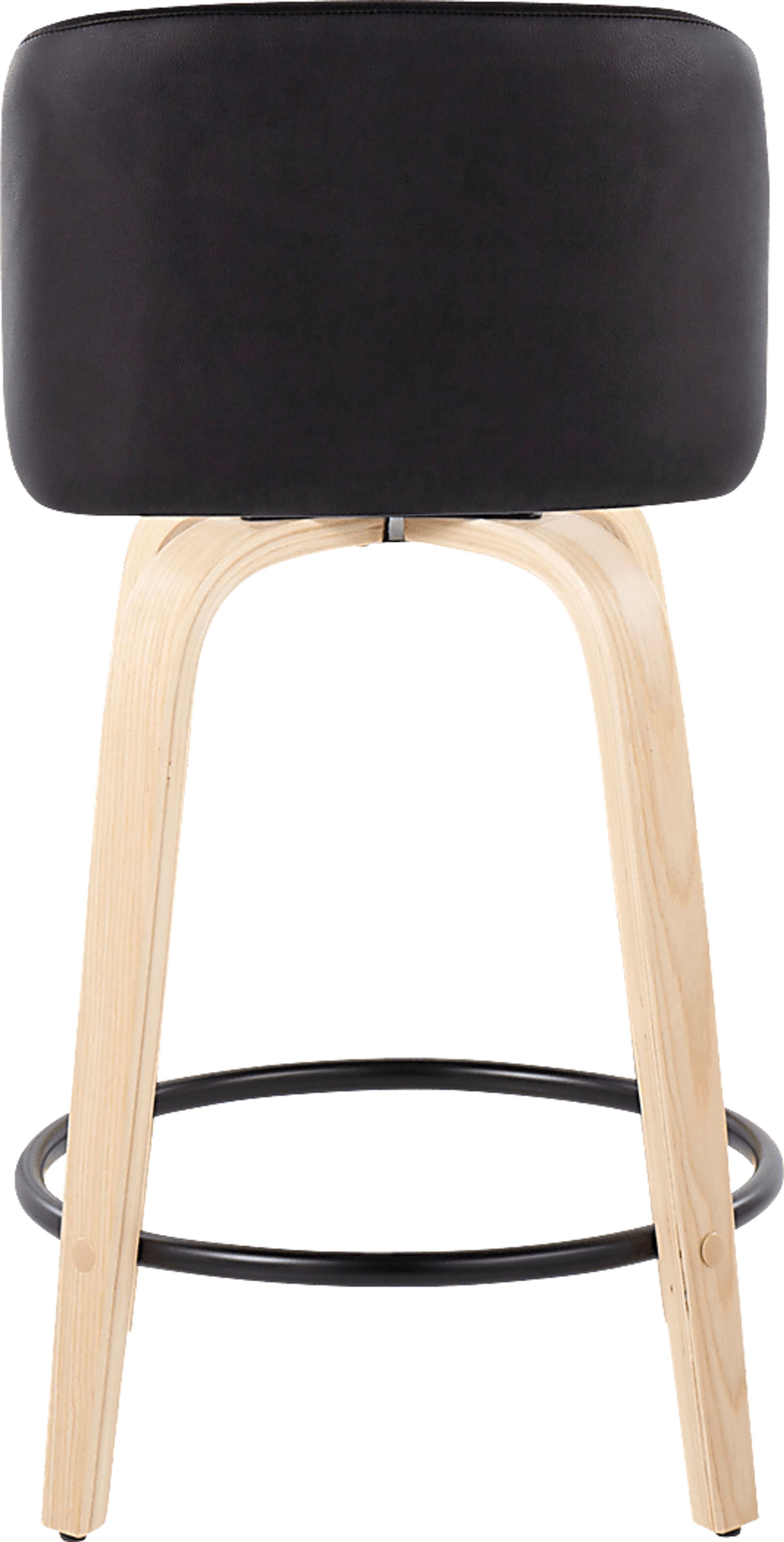 Clyo VI Black Swivel Counter Height Stool, Set of 2 - Image 6