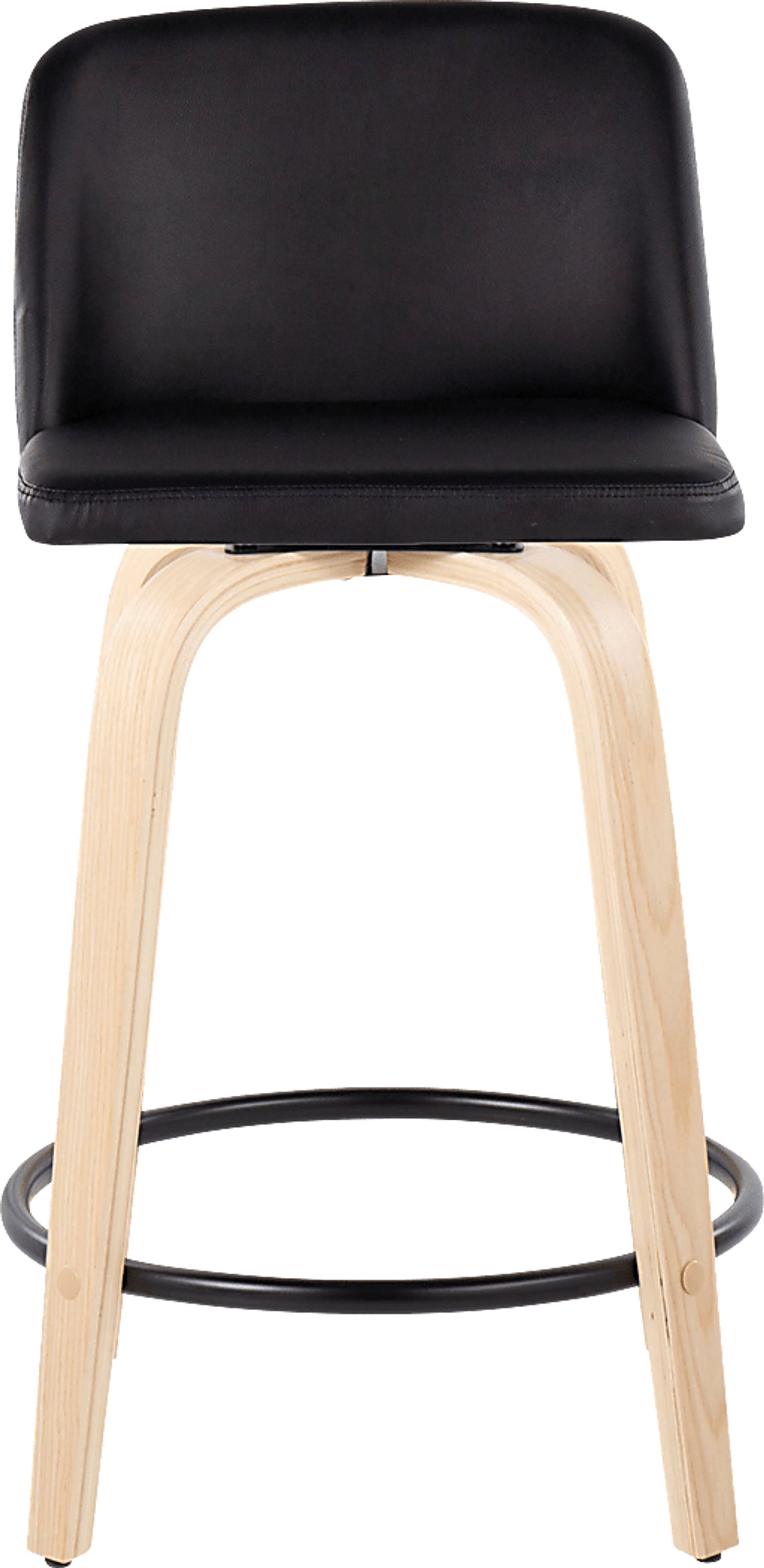 Clyo VI Black Swivel Counter Height Stool, Set of 2 - Image 7