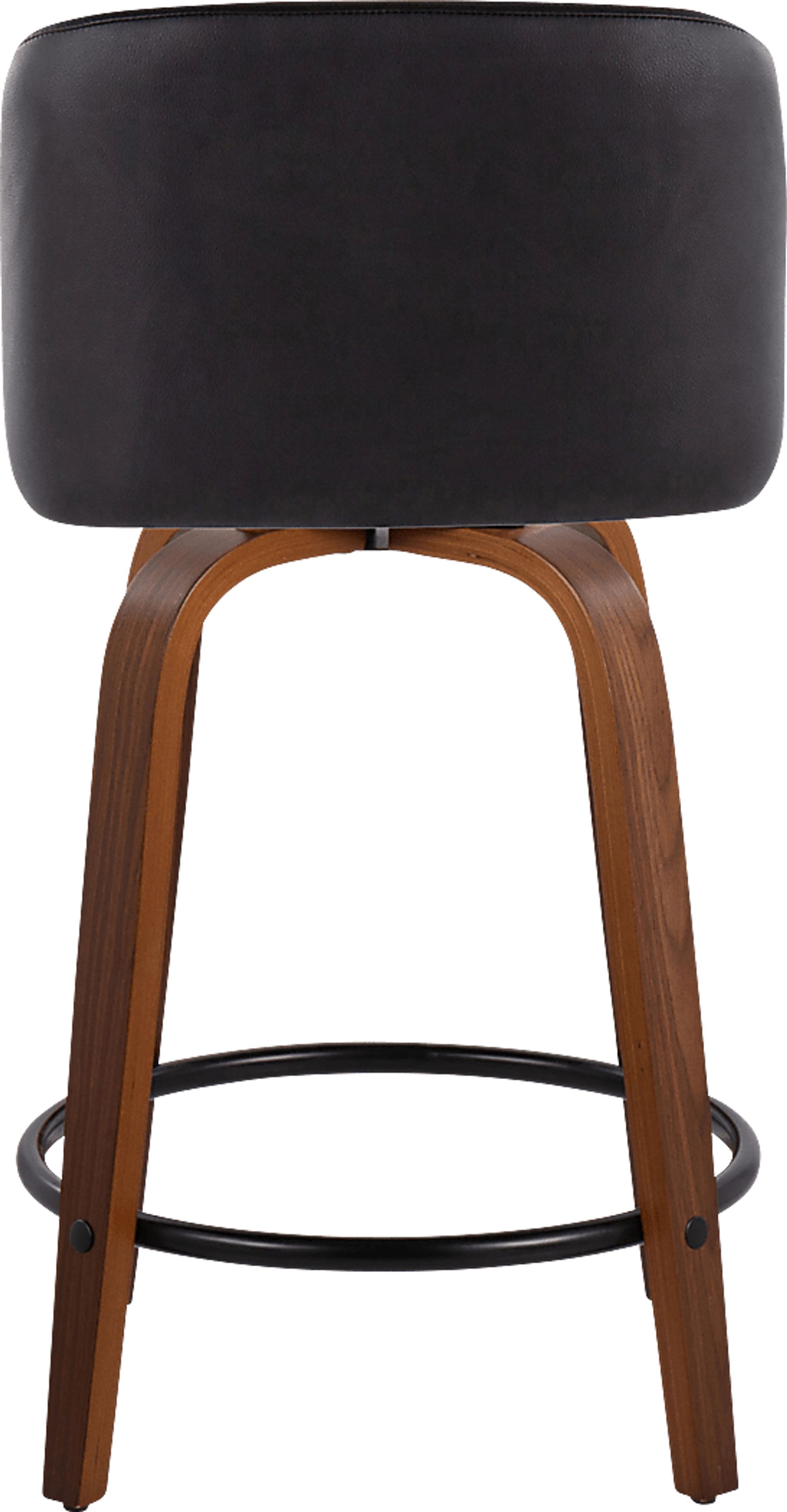 Clyo VII Black Swivel Counter Height Stool, Set of 2 - Image 6