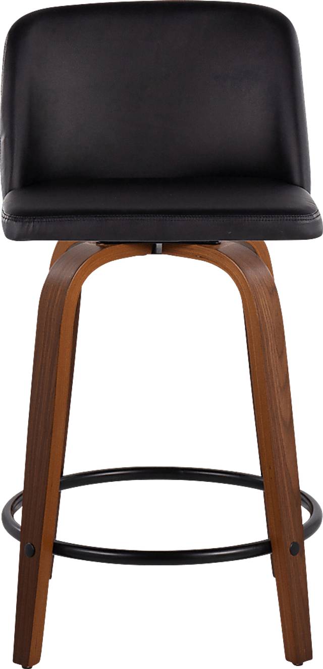 Clyo VII Black Swivel Counter Height Stool, Set of 2 - Thumbnail - Image 7