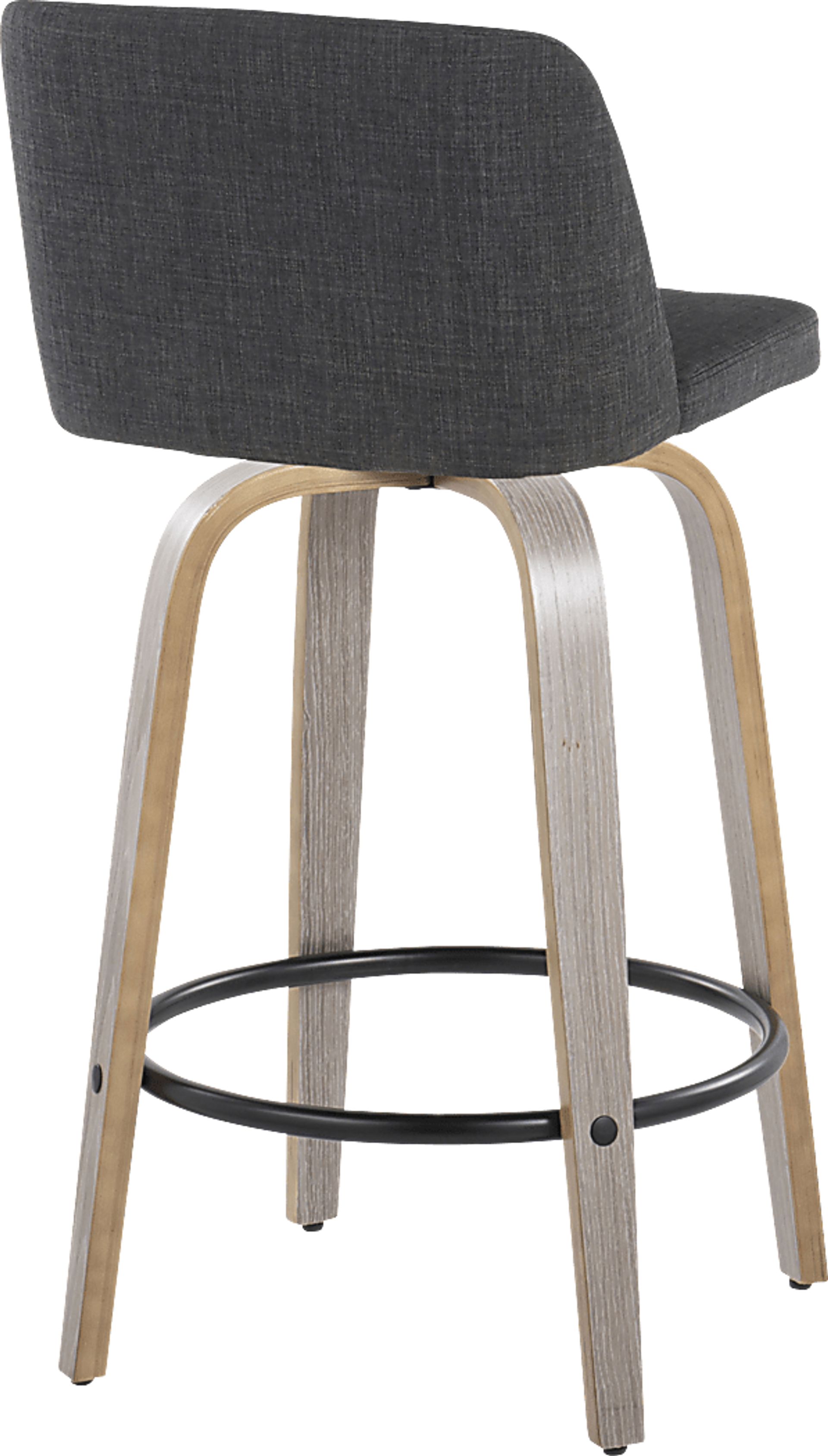 Clyo VIII Black Swivel Counter Height Stool, Set of 2 - Image 5