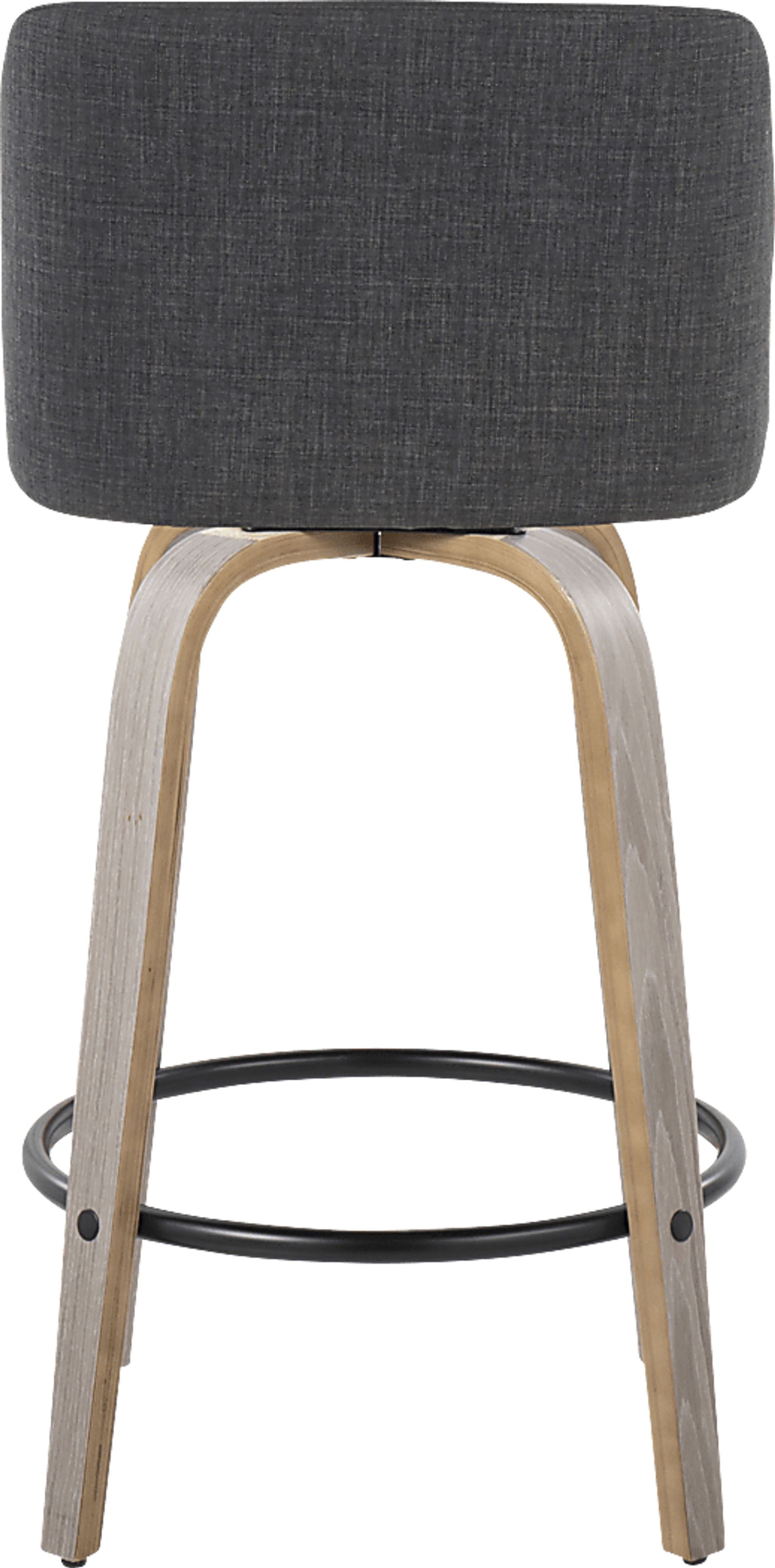 Clyo VIII Black Swivel Counter Height Stool, Set of 2 - Image 6