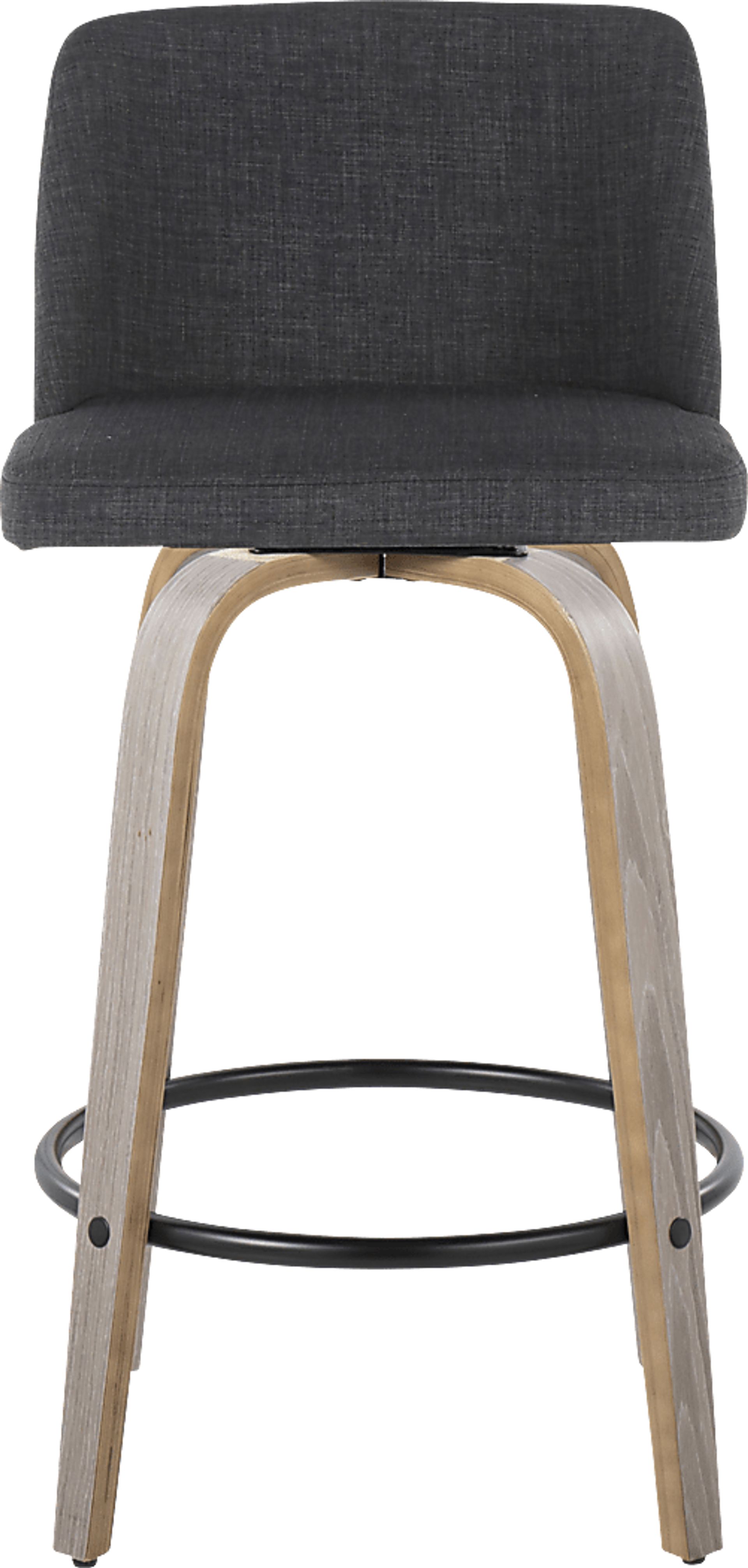 Clyo VIII Black Swivel Counter Height Stool, Set of 2 - Image 7
