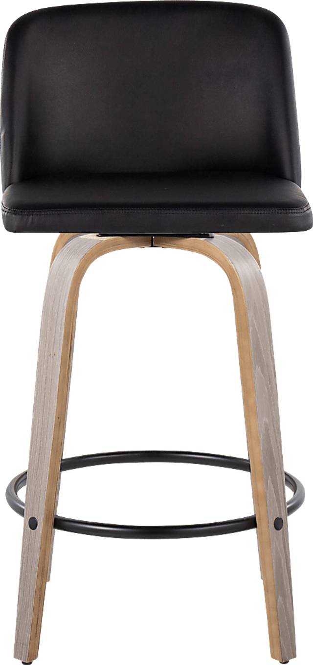 Clyo X Black Swivel Counter Height Stool, Set of 2 - Thumbnail - Image 7