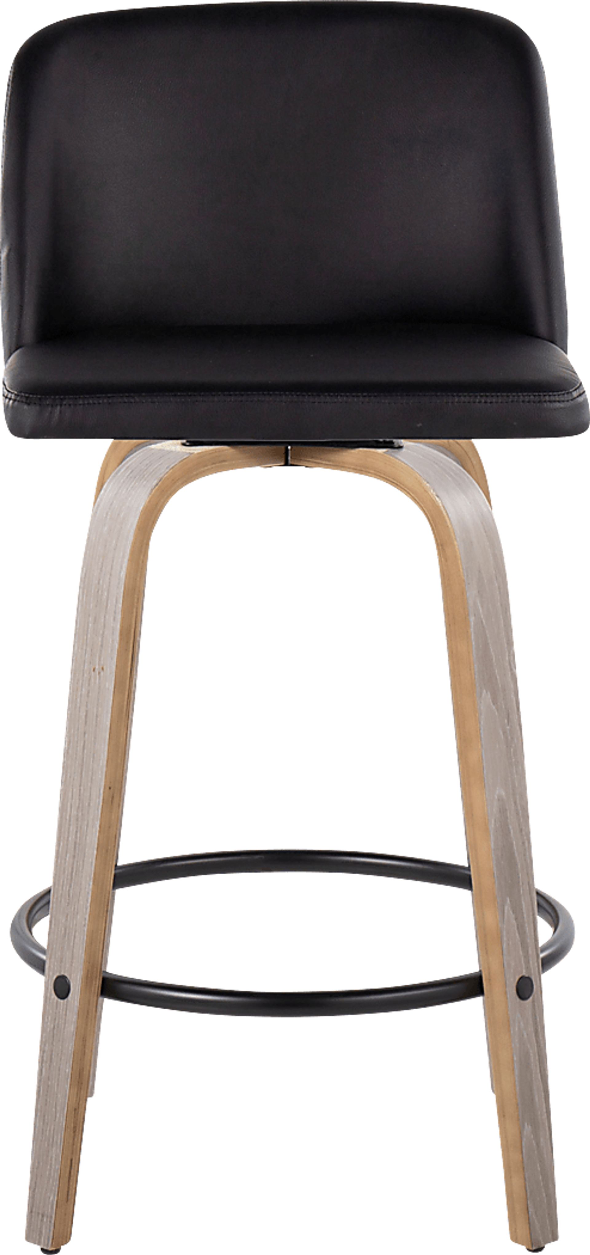 Clyo X Black Swivel Counter Height Stool, Set of 2 - Image 7