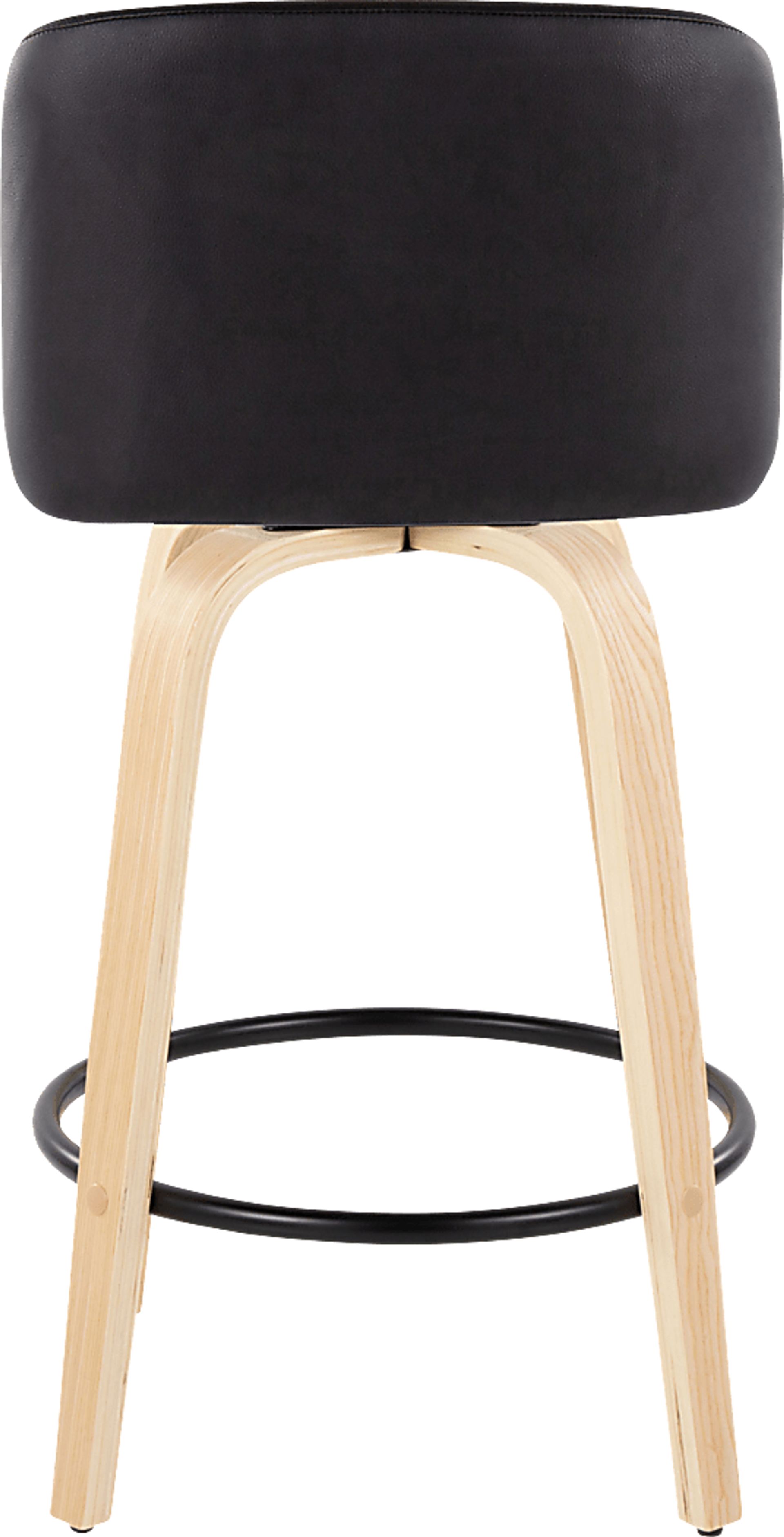 Clyo XI Black Swivel Counter Height Stool, Set of 2 - Image 6
