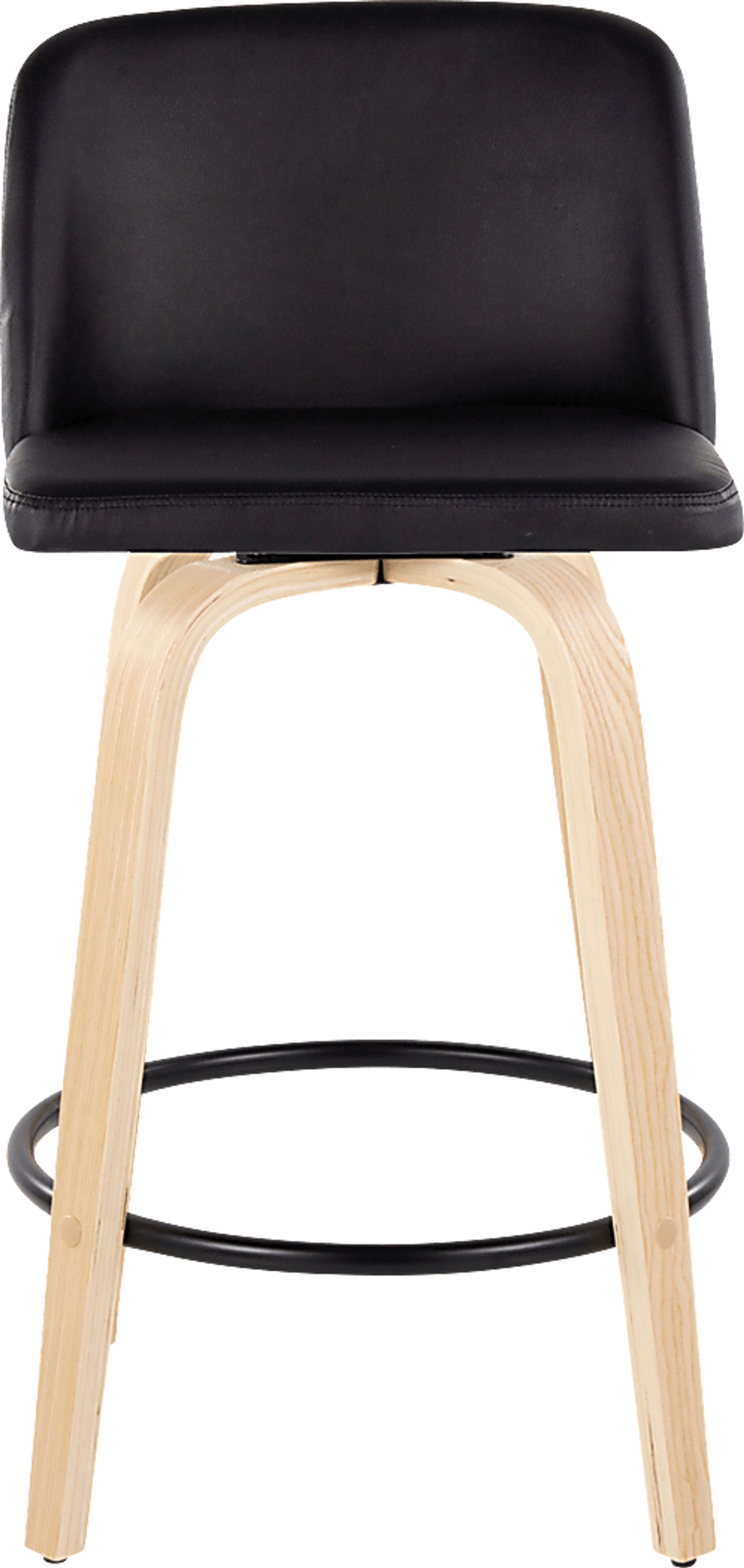 Clyo XI Black Swivel Counter Height Stool, Set of 2 - Image 7