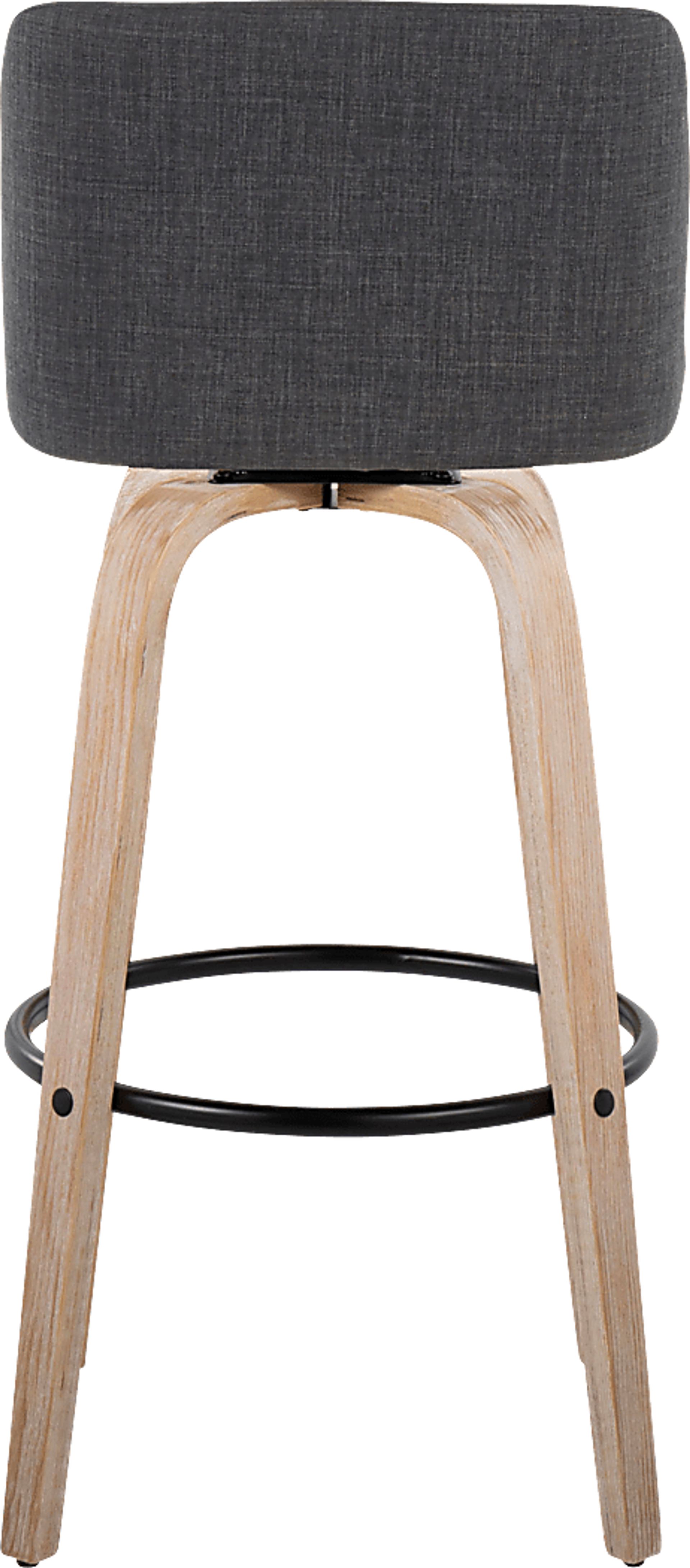 Clyo XII Black Swivel Barstool, Set of 2 - Image 6