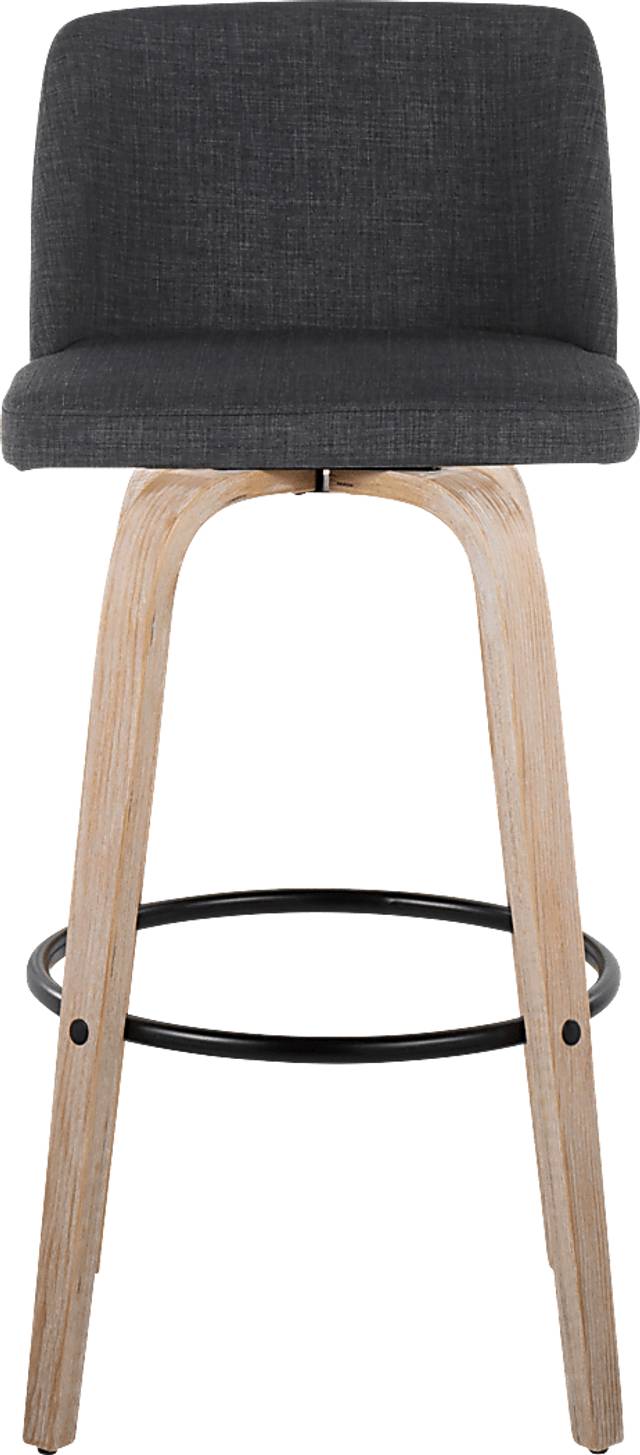Clyo XII Black Swivel Barstool, Set of 2 - Thumbnail - Image 7
