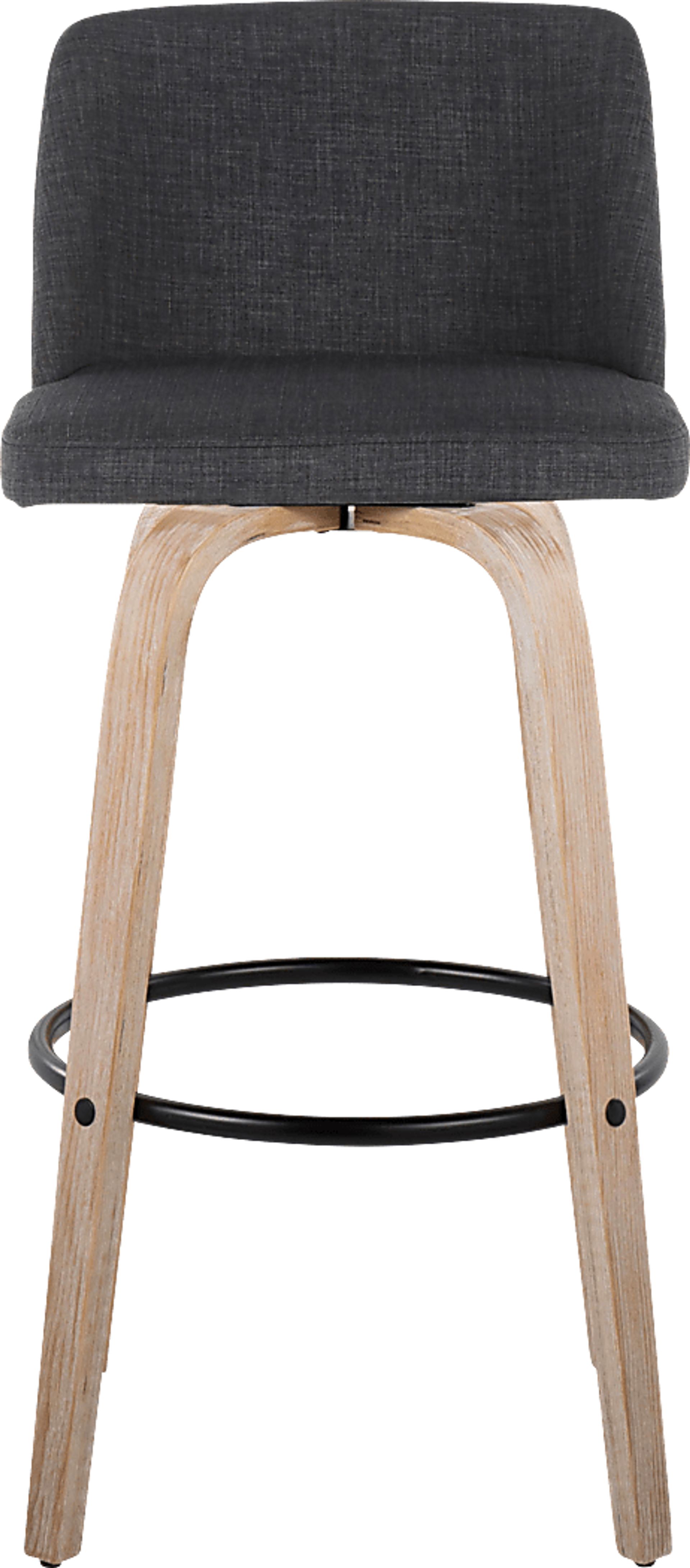 Clyo XII Black Swivel Barstool, Set of 2 - Image 7