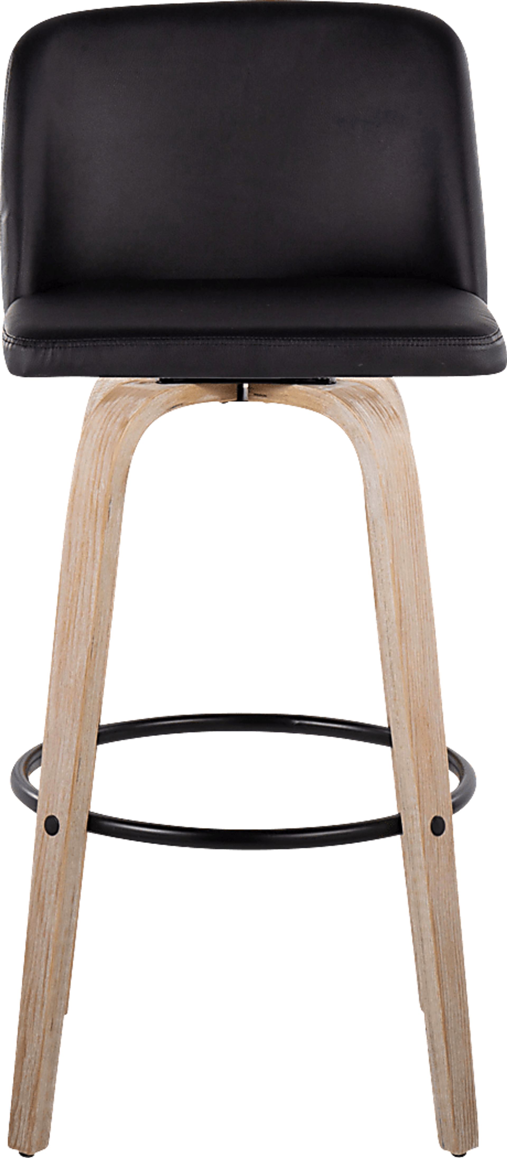 Clyo XII Black Swivel Barstool, Set of 2 - Image 7