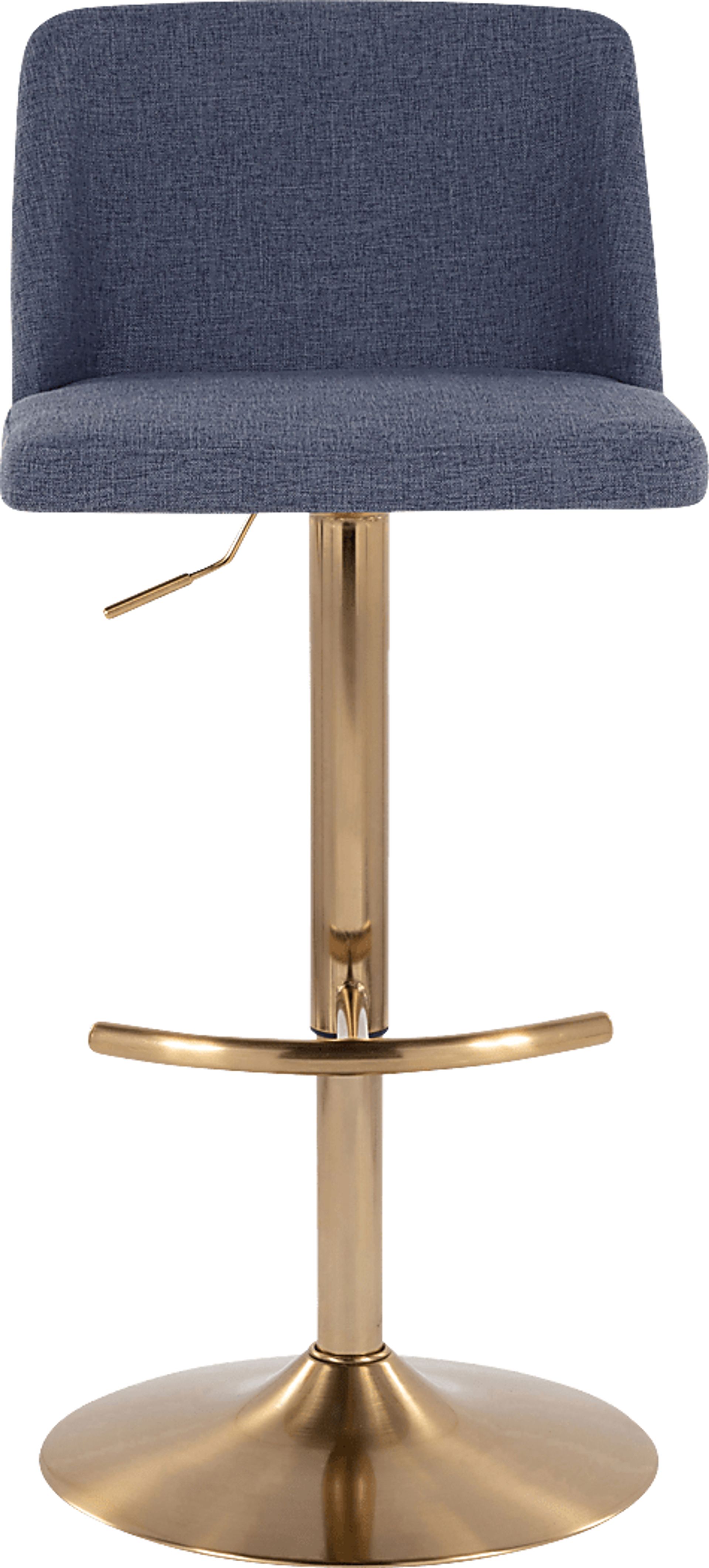 Clyo XIII Blue Adjustable Barstool, Set of 2 - Image 7