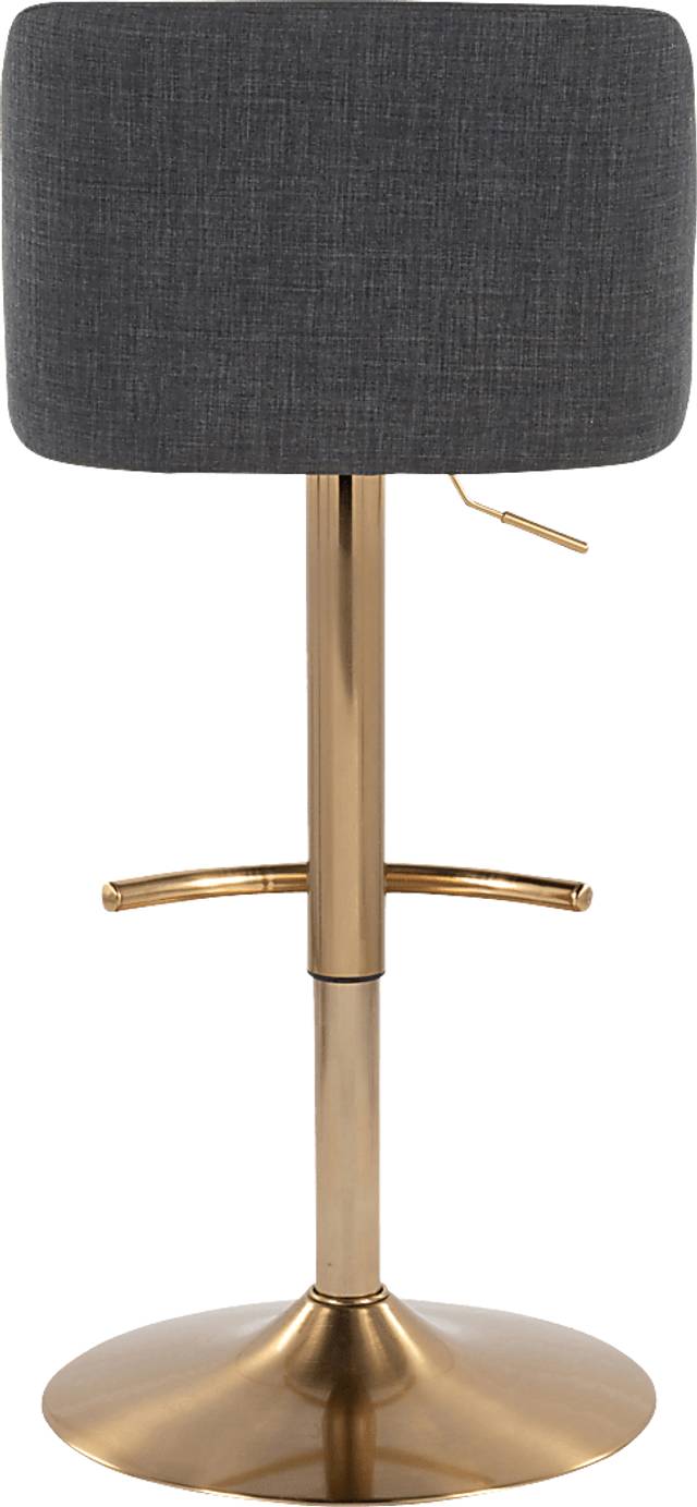 Clyo XIII Charcoal Adjustable Barstool, Set of 2 - Thumbnail - Image 6