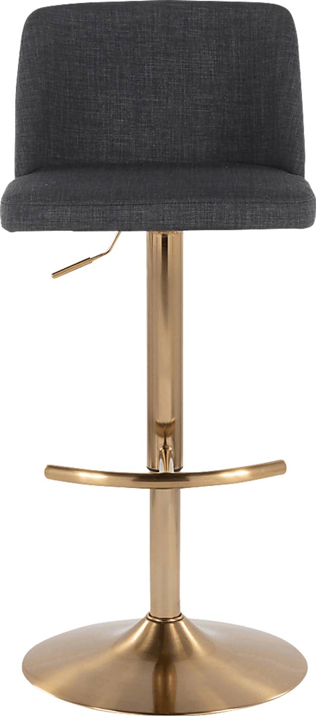 Clyo XIII Charcoal Adjustable Barstool, Set of 2 - Thumbnail - Image 7