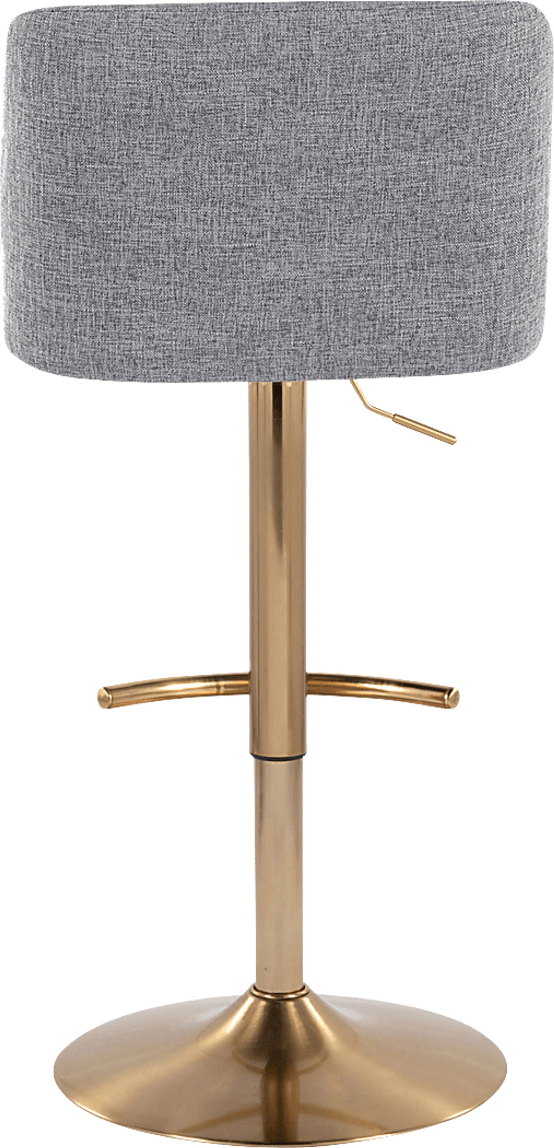 Clyo XIII Gray Adjustable Barstool, Set of 2 - Image 6