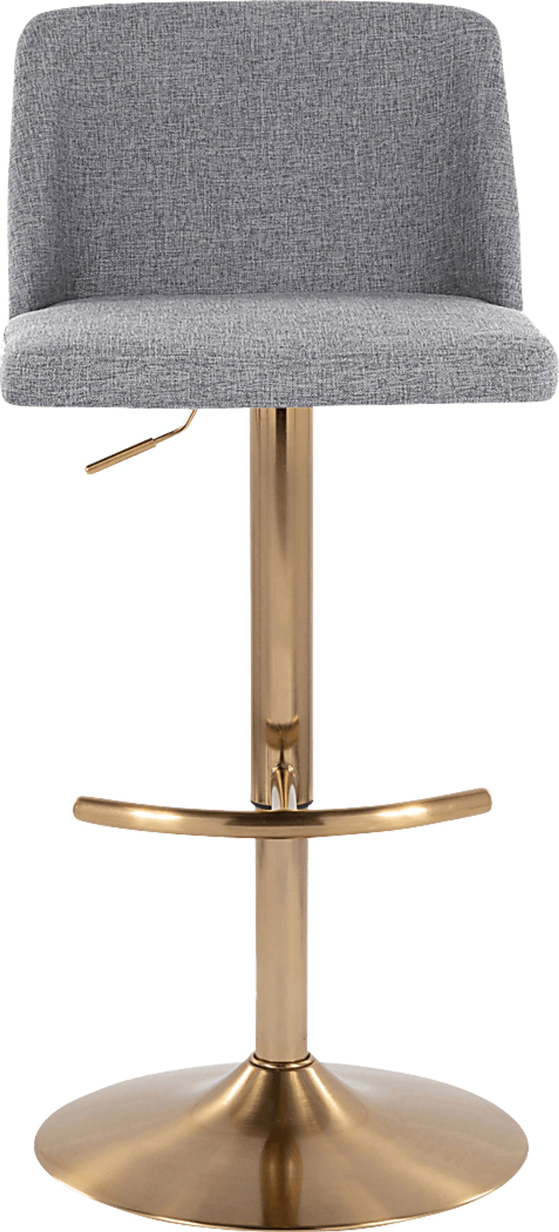 Clyo XIII Gray Adjustable Barstool, Set of 2 - Image 7