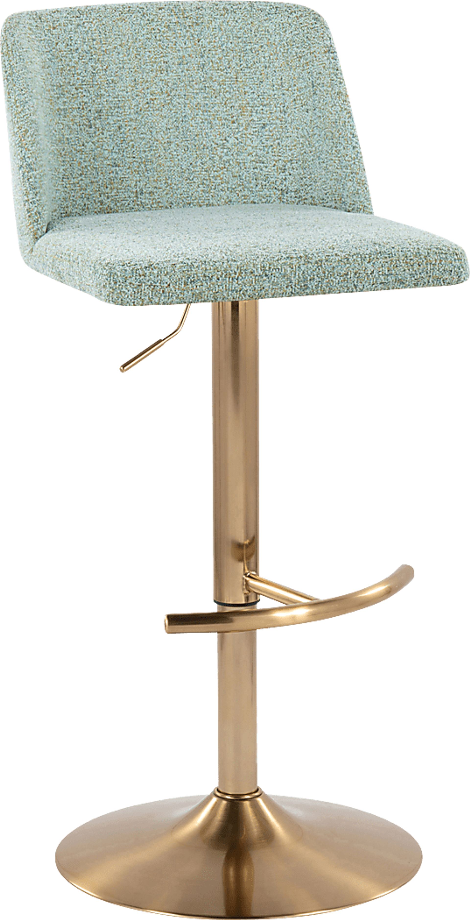 Clyo XIII Green Adjustable Bastool, Set of 2 - Image 3