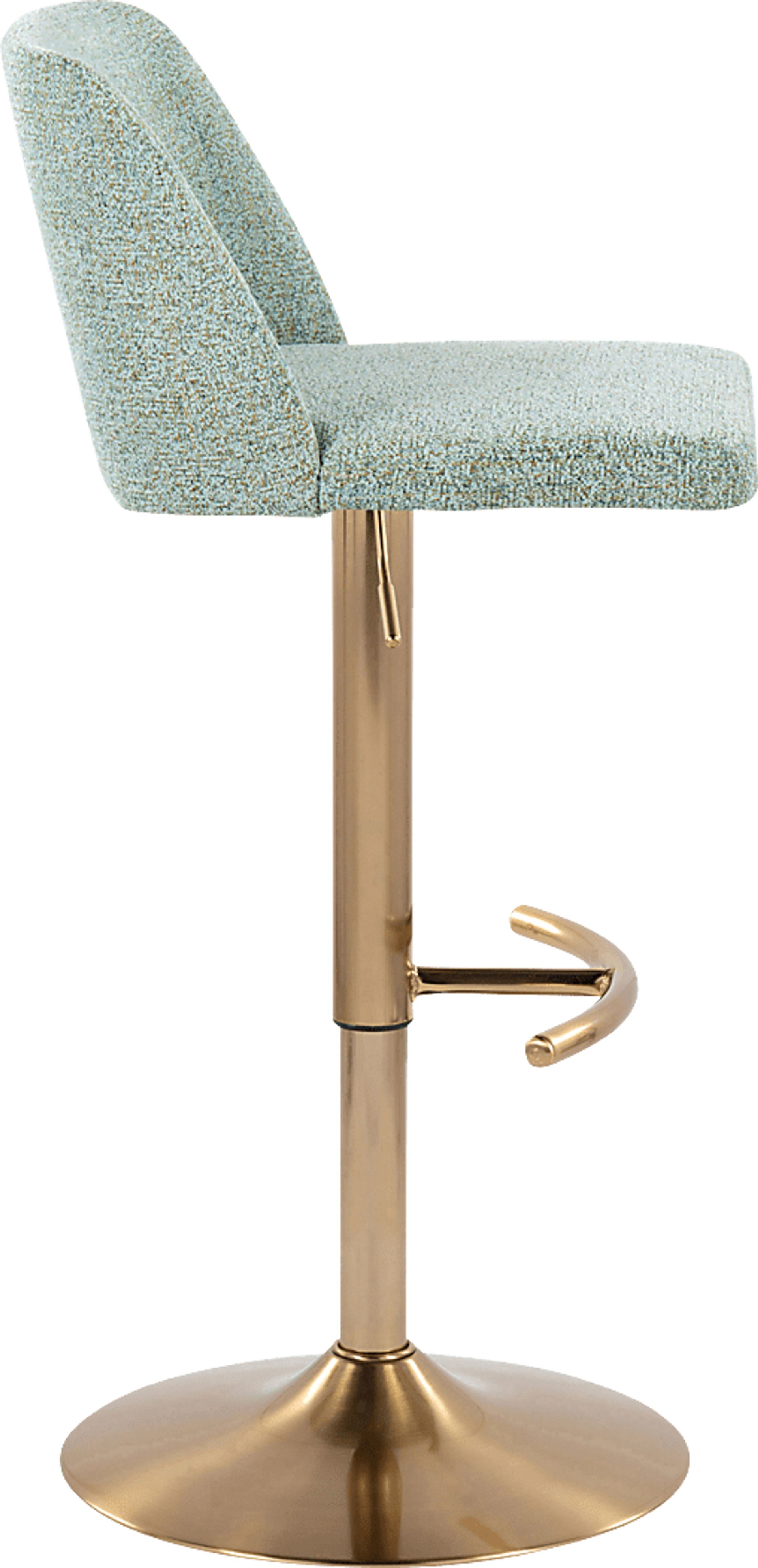 Clyo XIII Green Adjustable Bastool, Set of 2 - Image 4