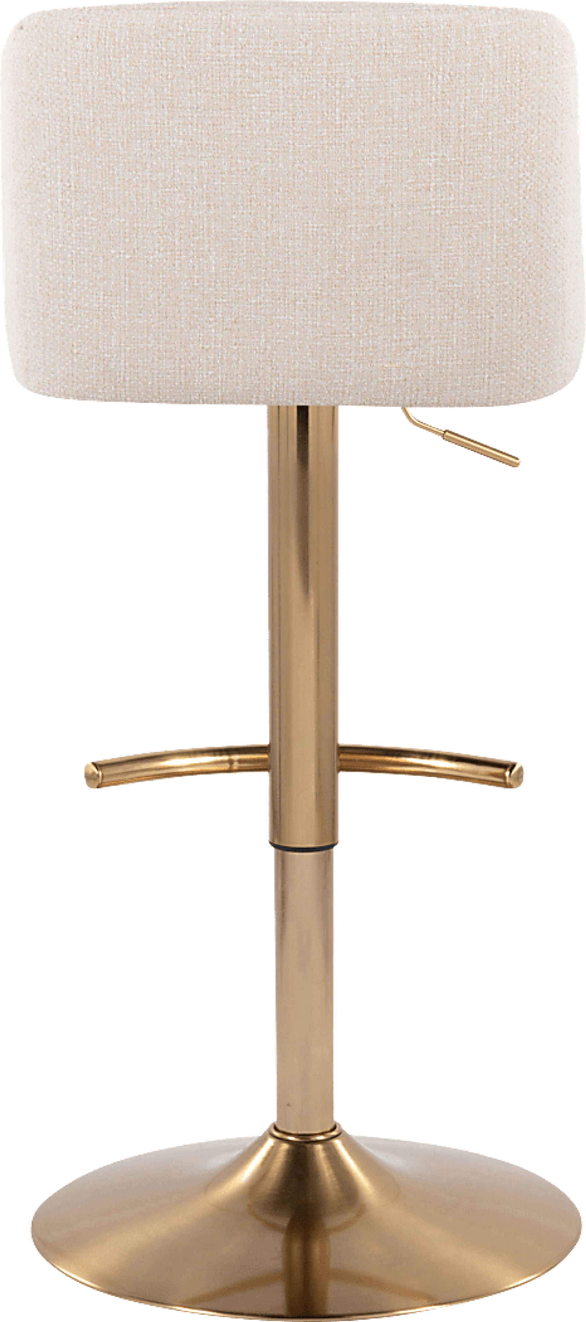 Clyo XIV Cream Adjustable Barstool, Set of 2 - Image 6