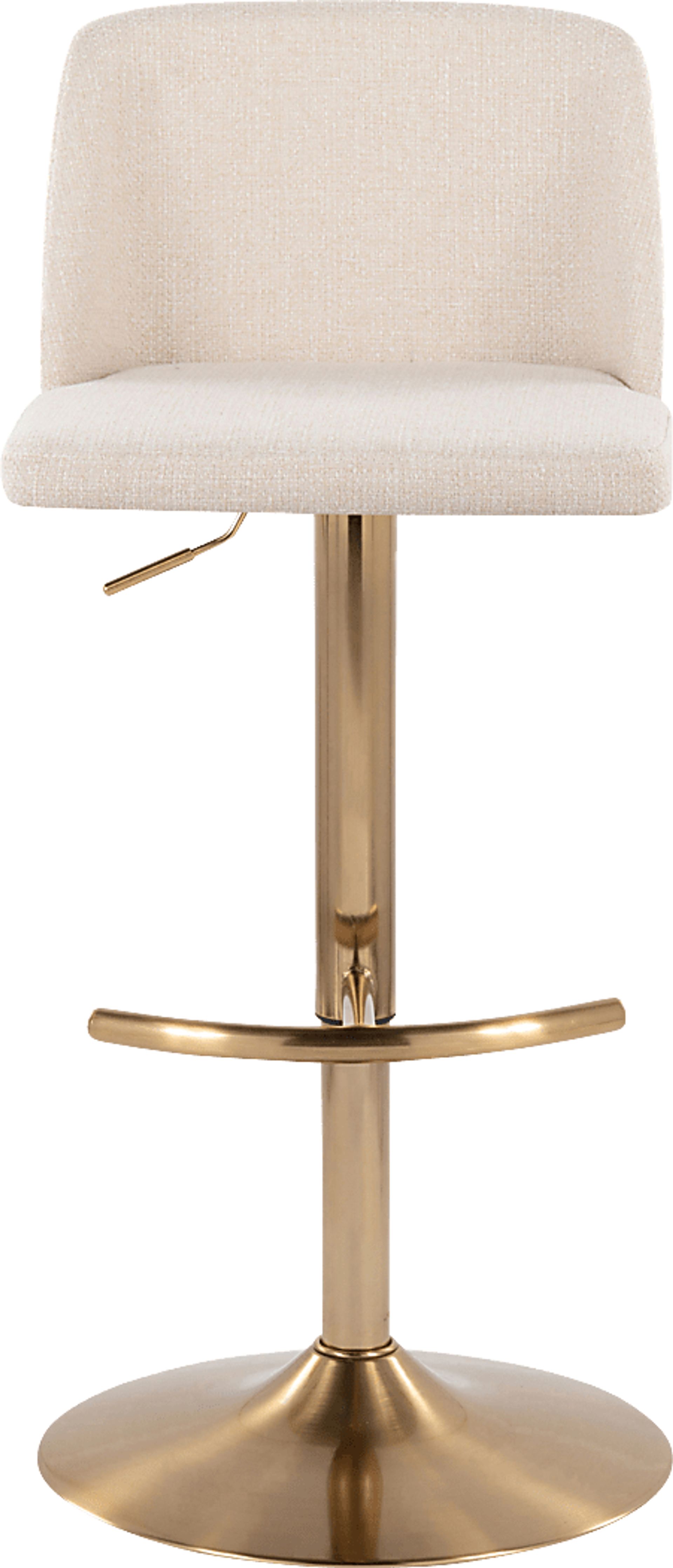 Clyo XIV Cream Adjustable Barstool, Set of 2 - Image 7