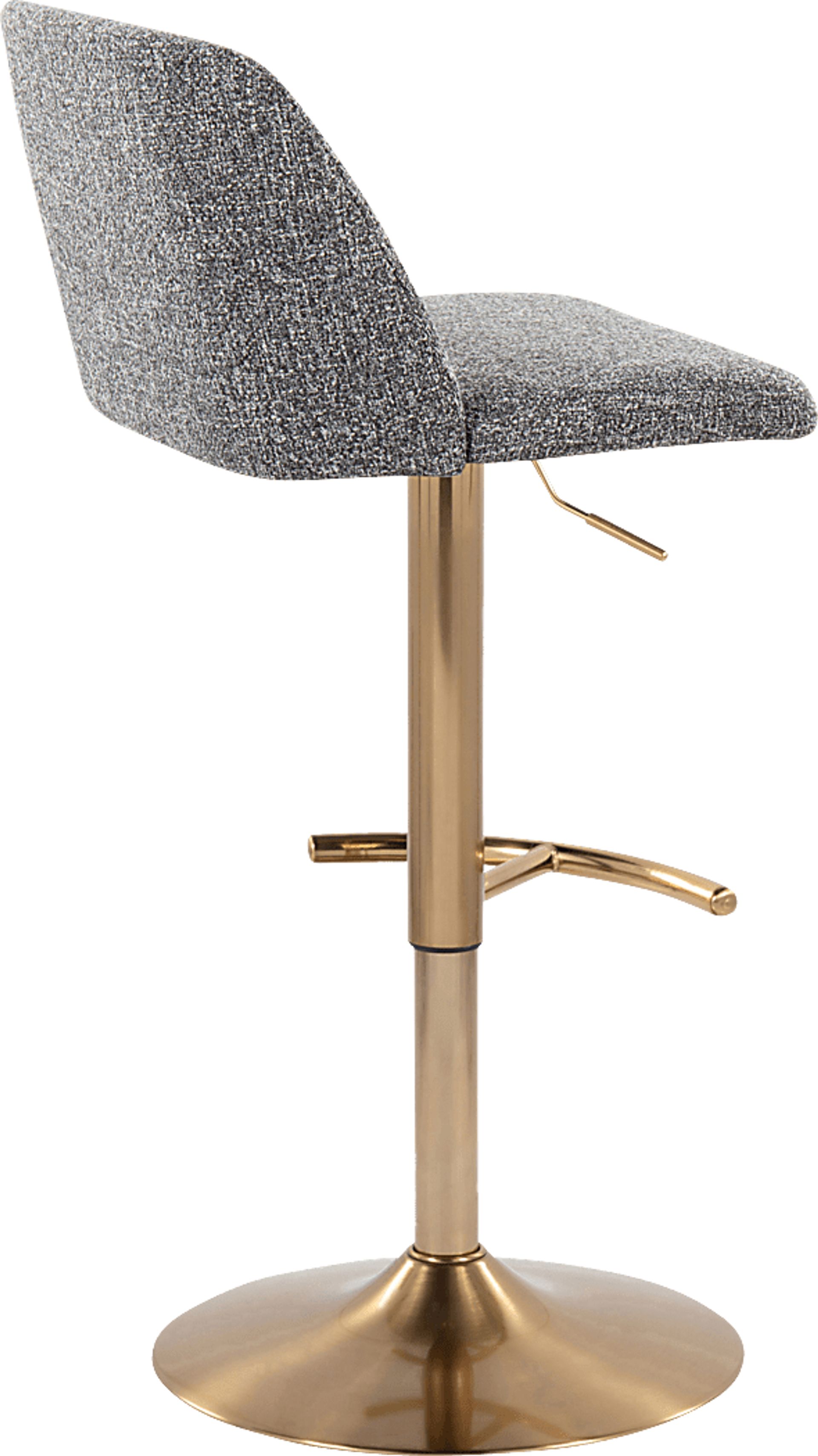 Clyo XIV Gray Adjustable Barstool, Set of 2 - Image 5