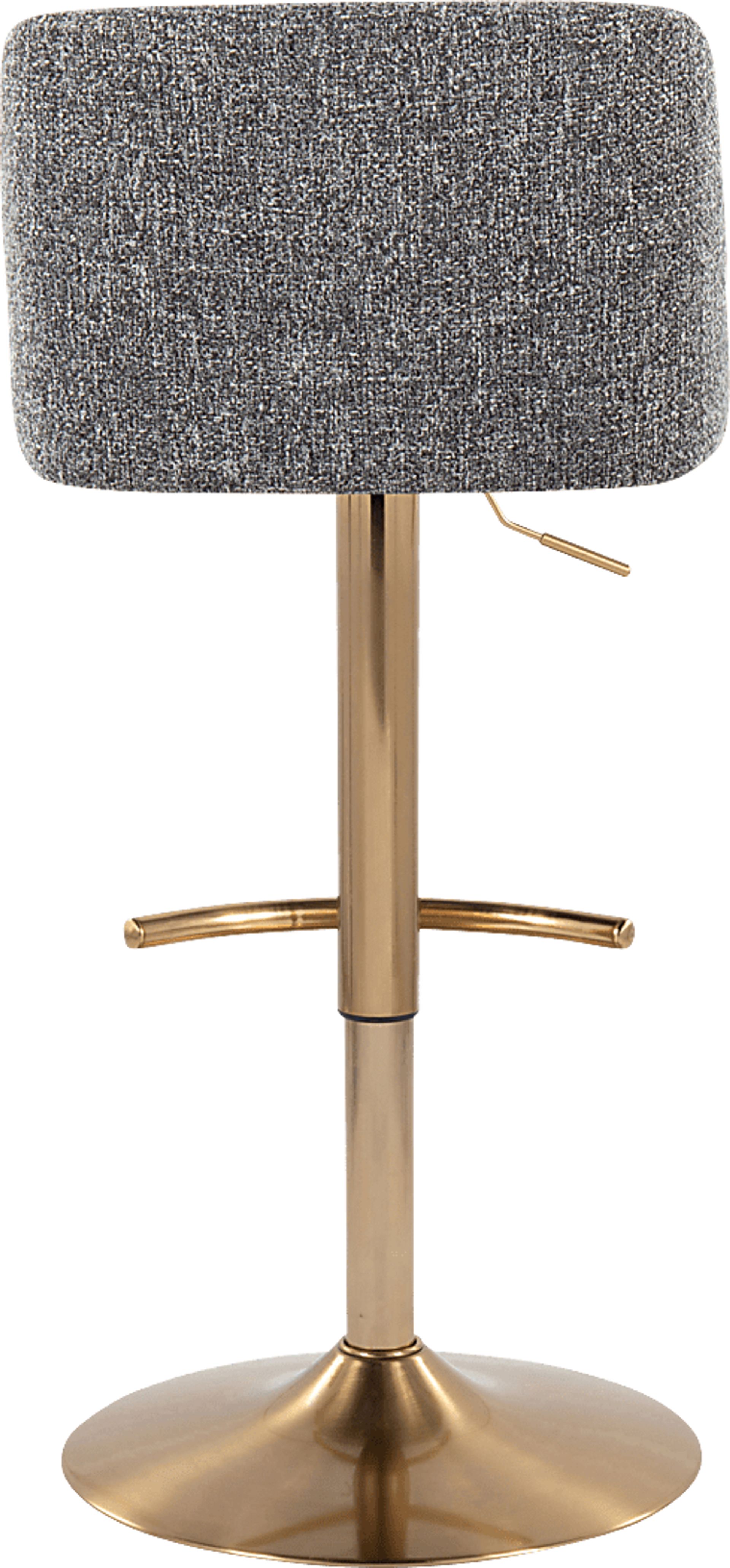Clyo XIV Gray Adjustable Barstool, Set of 2 - Image 6