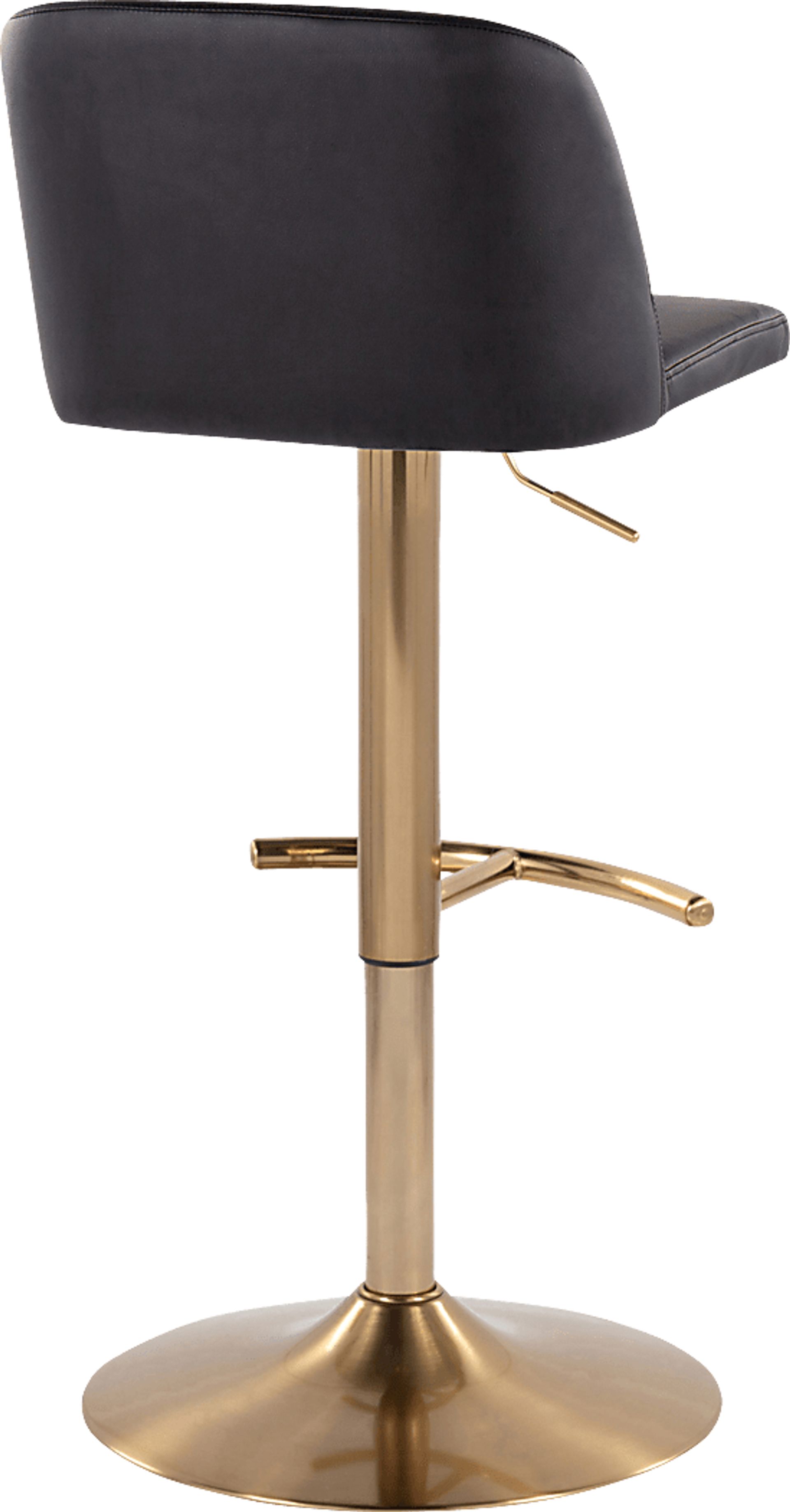 Clyo XV Black Adjustable Barstool, Set of 2 - Image 5