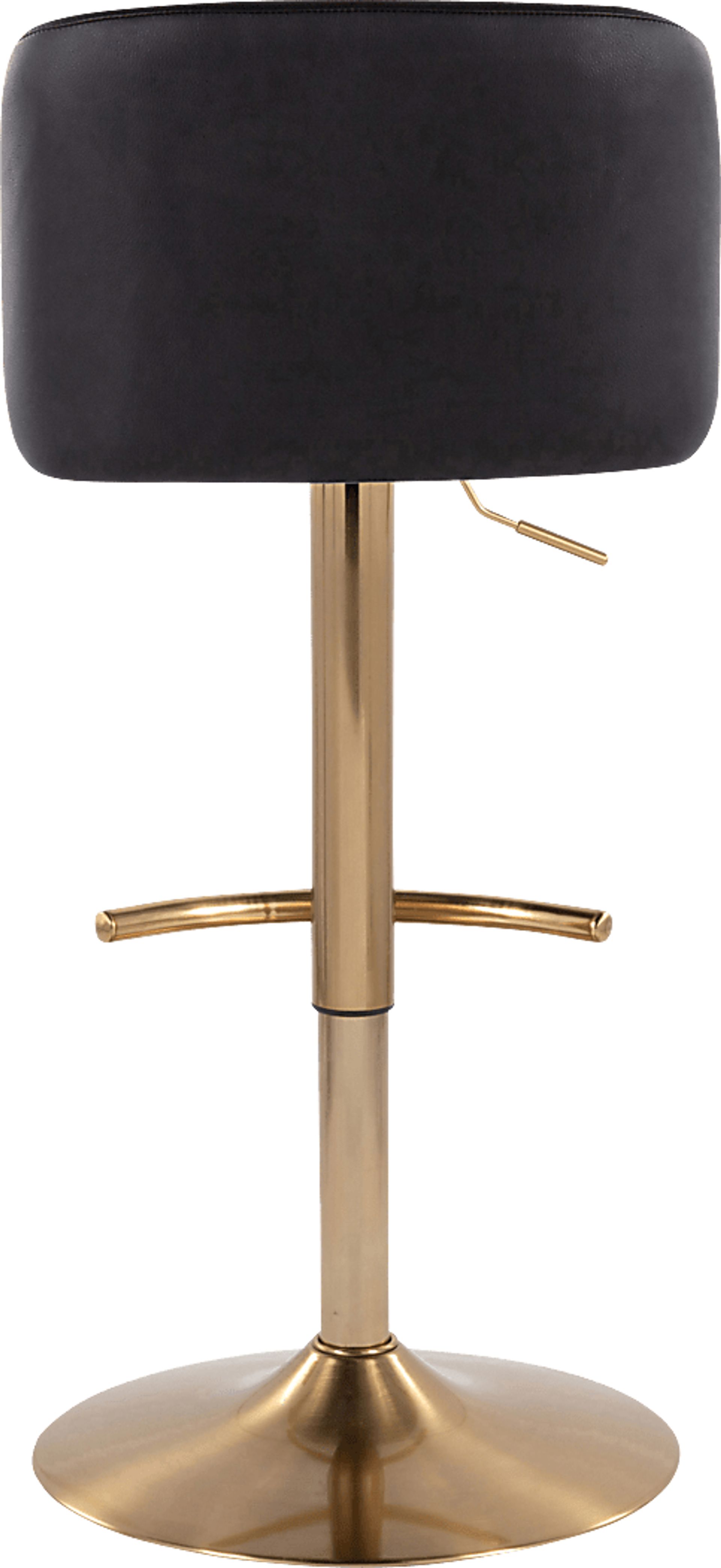 Clyo XV Black Adjustable Barstool, Set of 2 - Image 6
