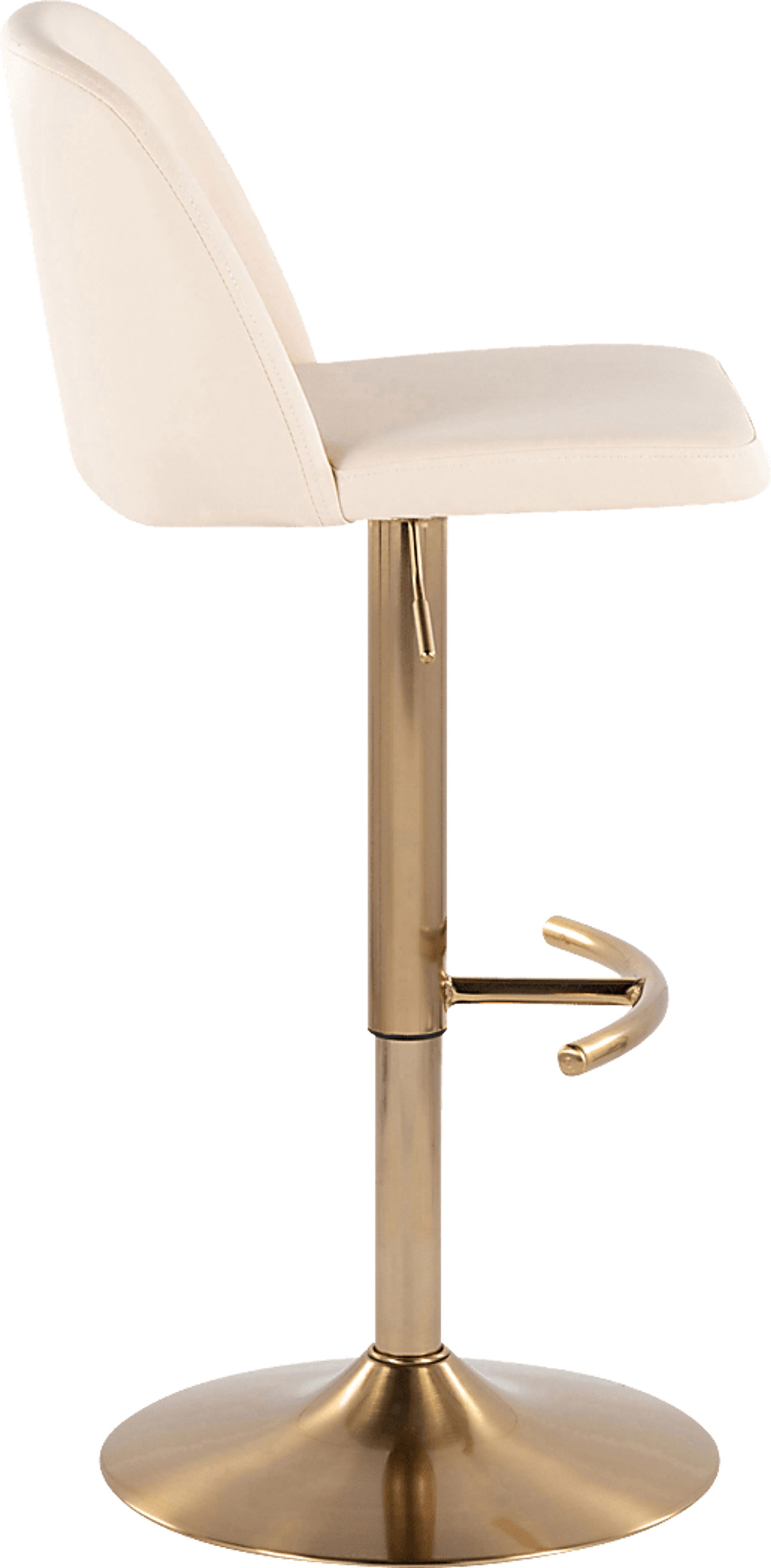 Clyo XV Cream Adjustable Barstool, Set of 2 - Image 4