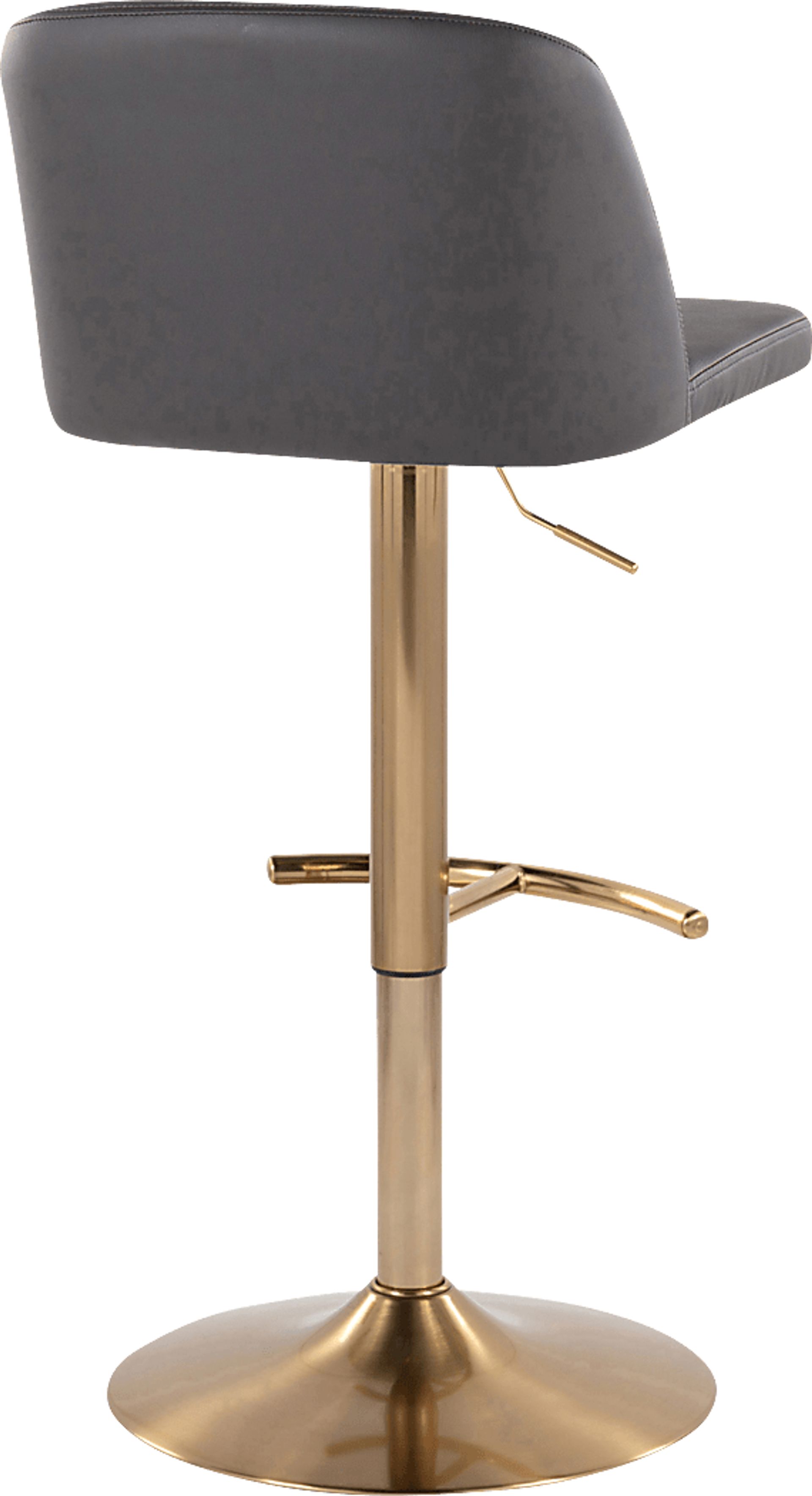 Clyo XV Gray Adjustable Barstool, Set of 2 - Image 5