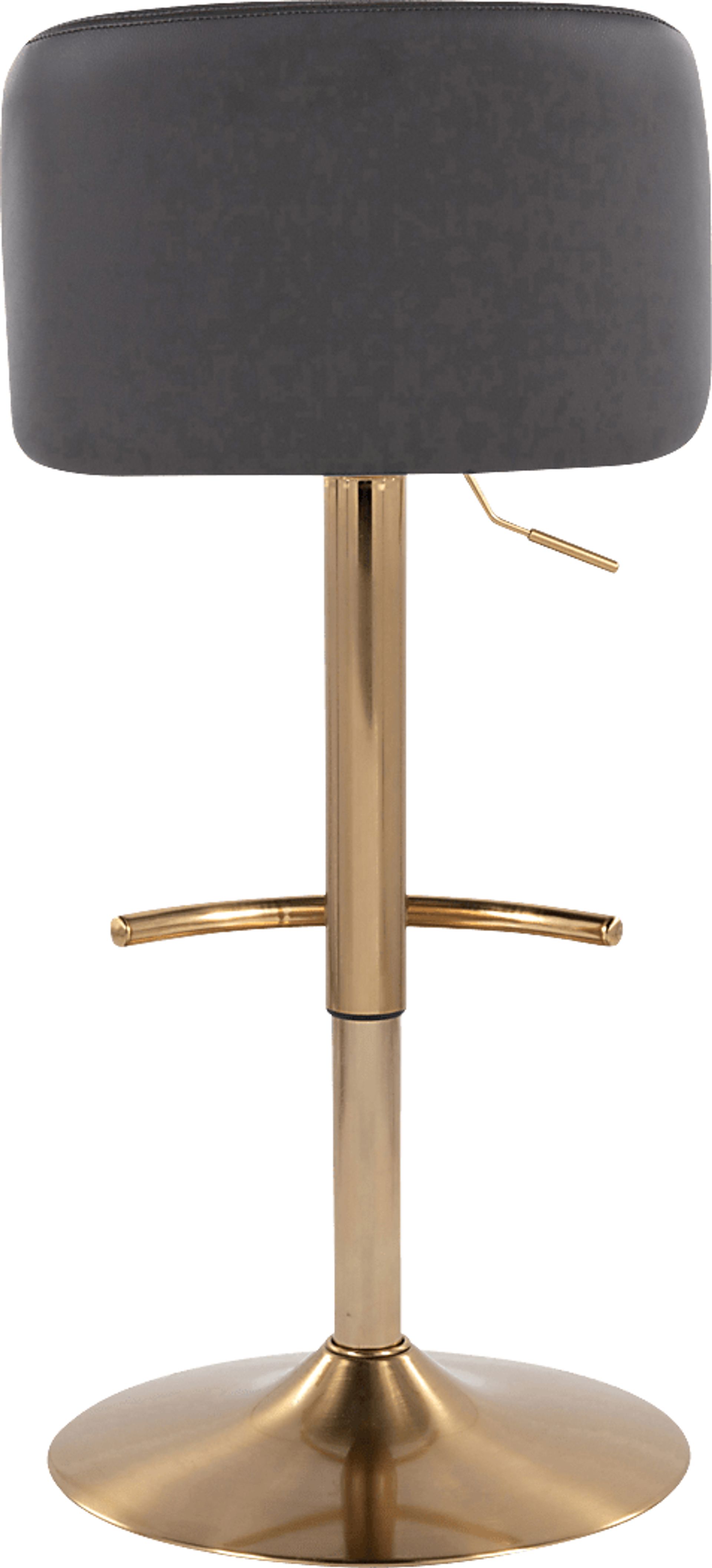 Clyo XV Gray Adjustable Barstool, Set of 2 - Image 6