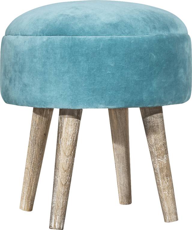 Coachlamp Blue Vanity Stool - Thumbnail - Image 1