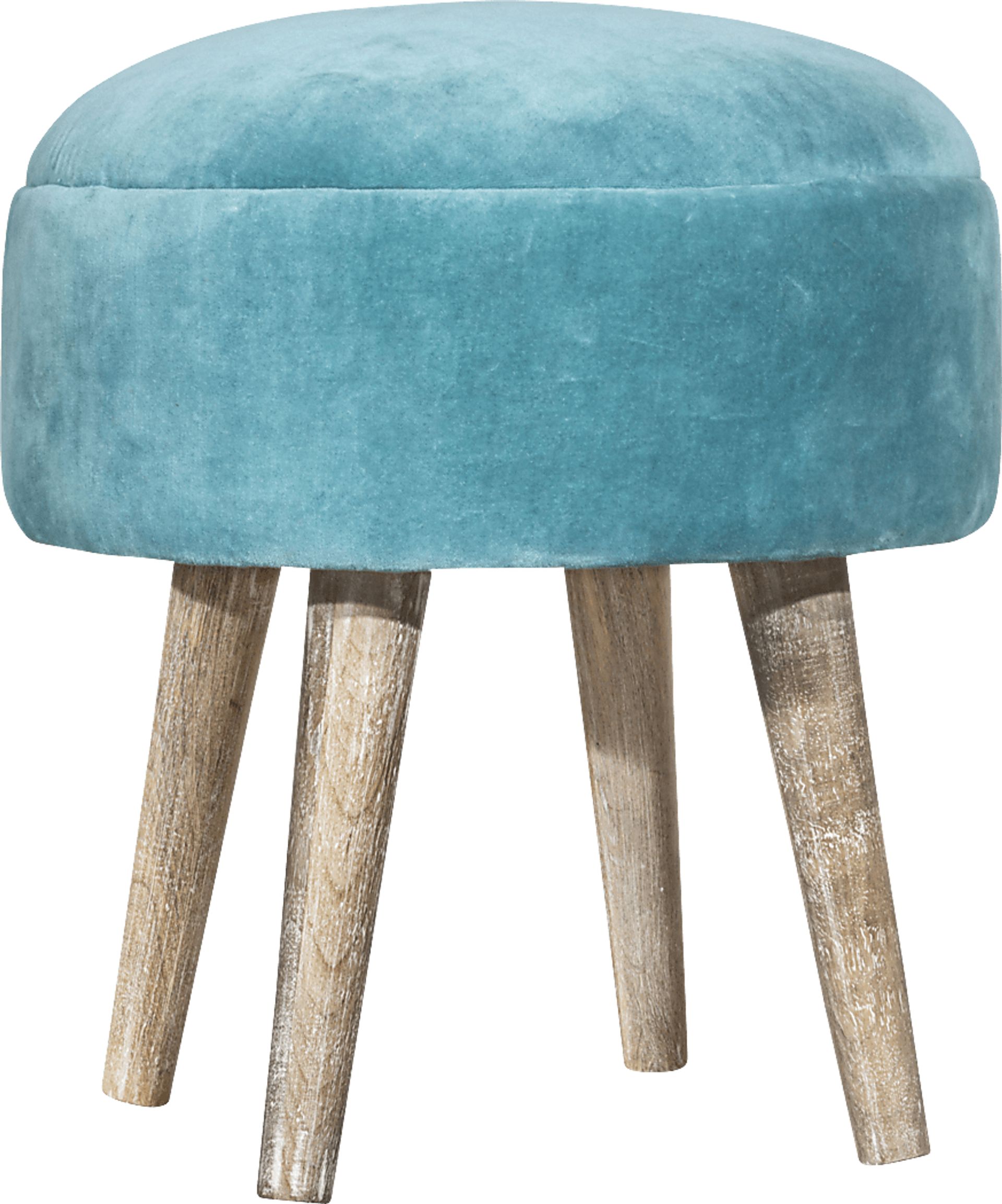 Coachlamp Blue Vanity Stool - Image 1
