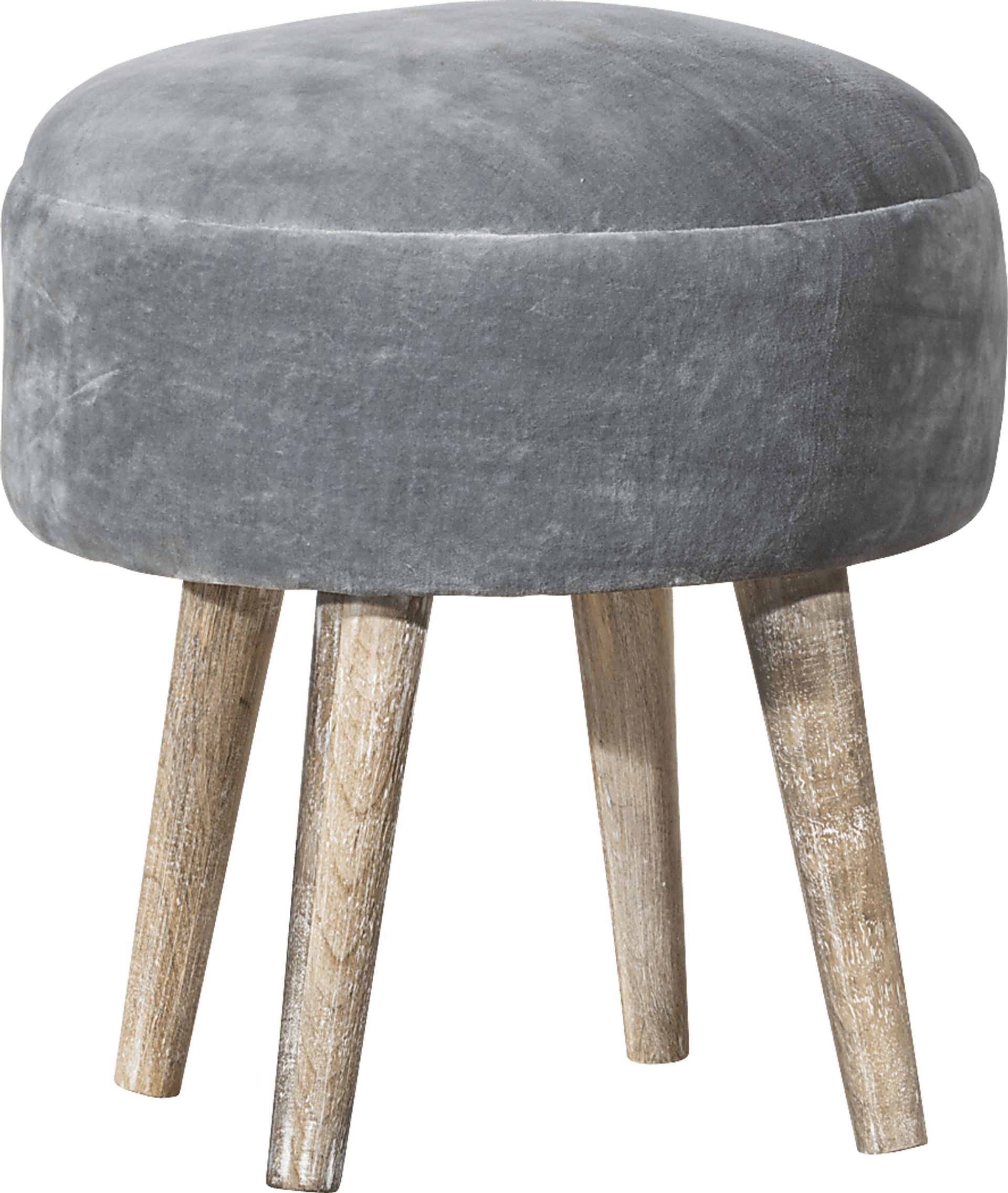 Coachlamp Gray Vanity Stool - Image 1